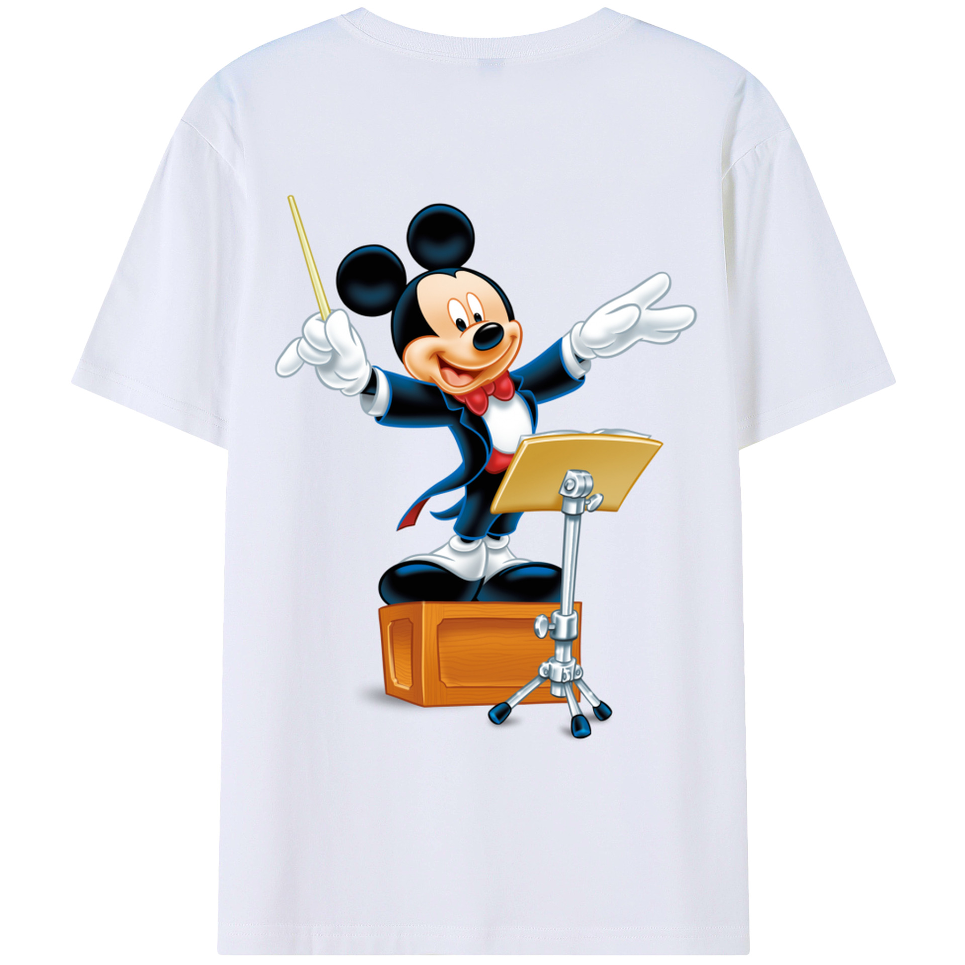 （画像用） ミッキーマウス Mickey Mouse レディース半袖Tシャツ(バックプリント)