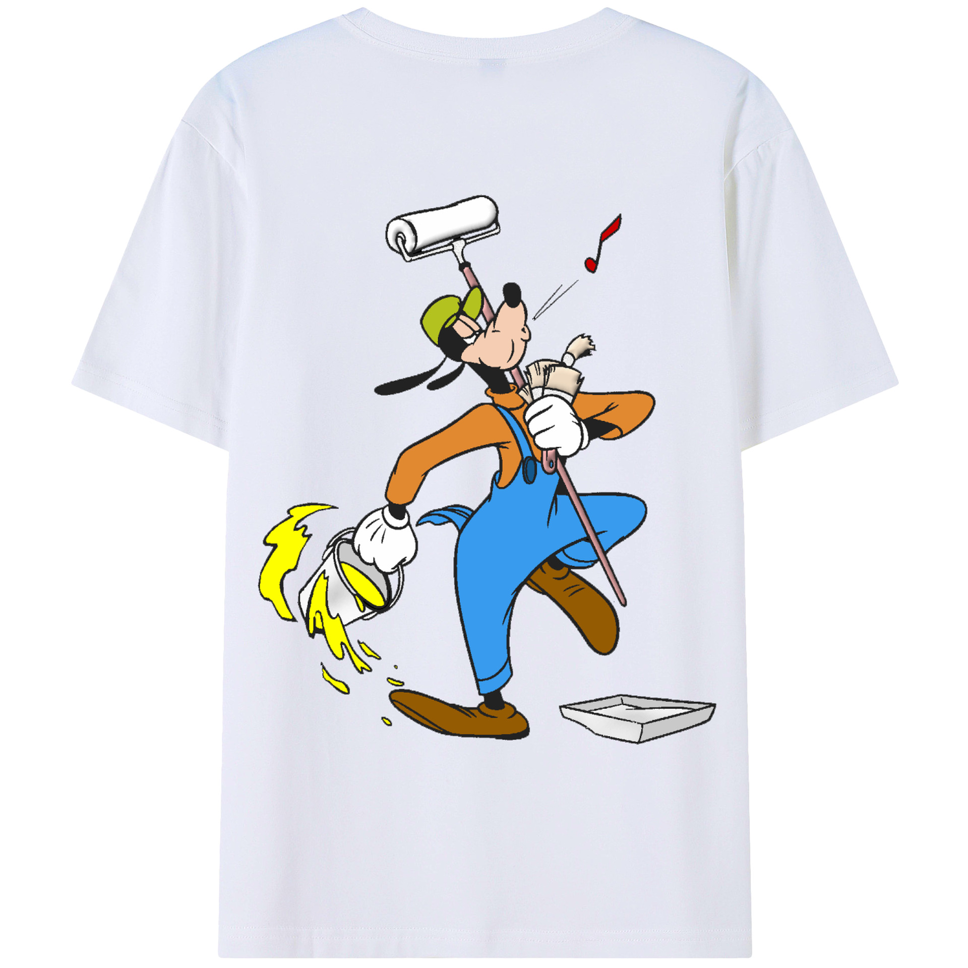 （画像用） ミッキーマウス Mickey Mouse レディース半袖Tシャツ(バックプリント)