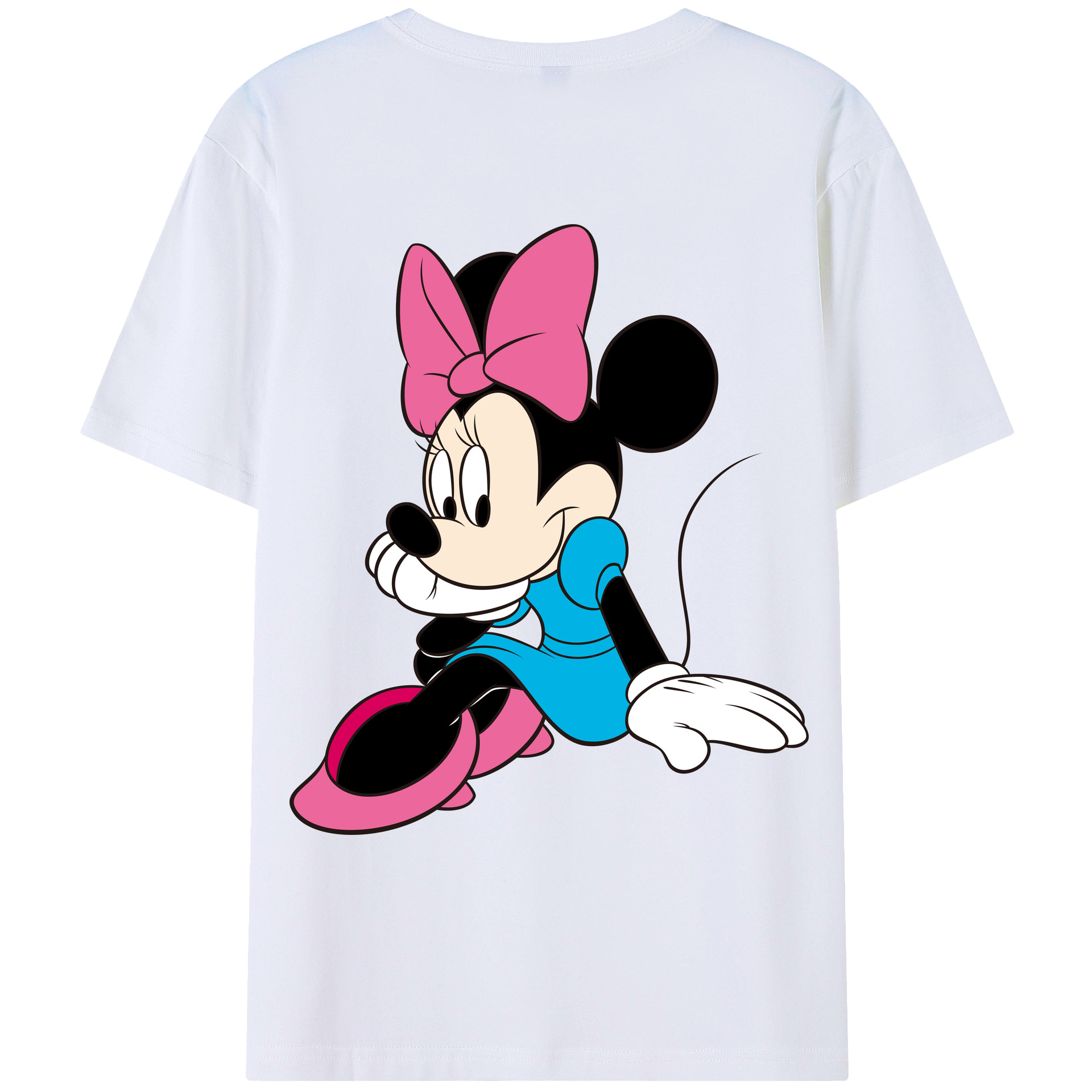 （画像用） ミッキーマウス Mickey Mouse レディース半袖Tシャツ(バックプリント)