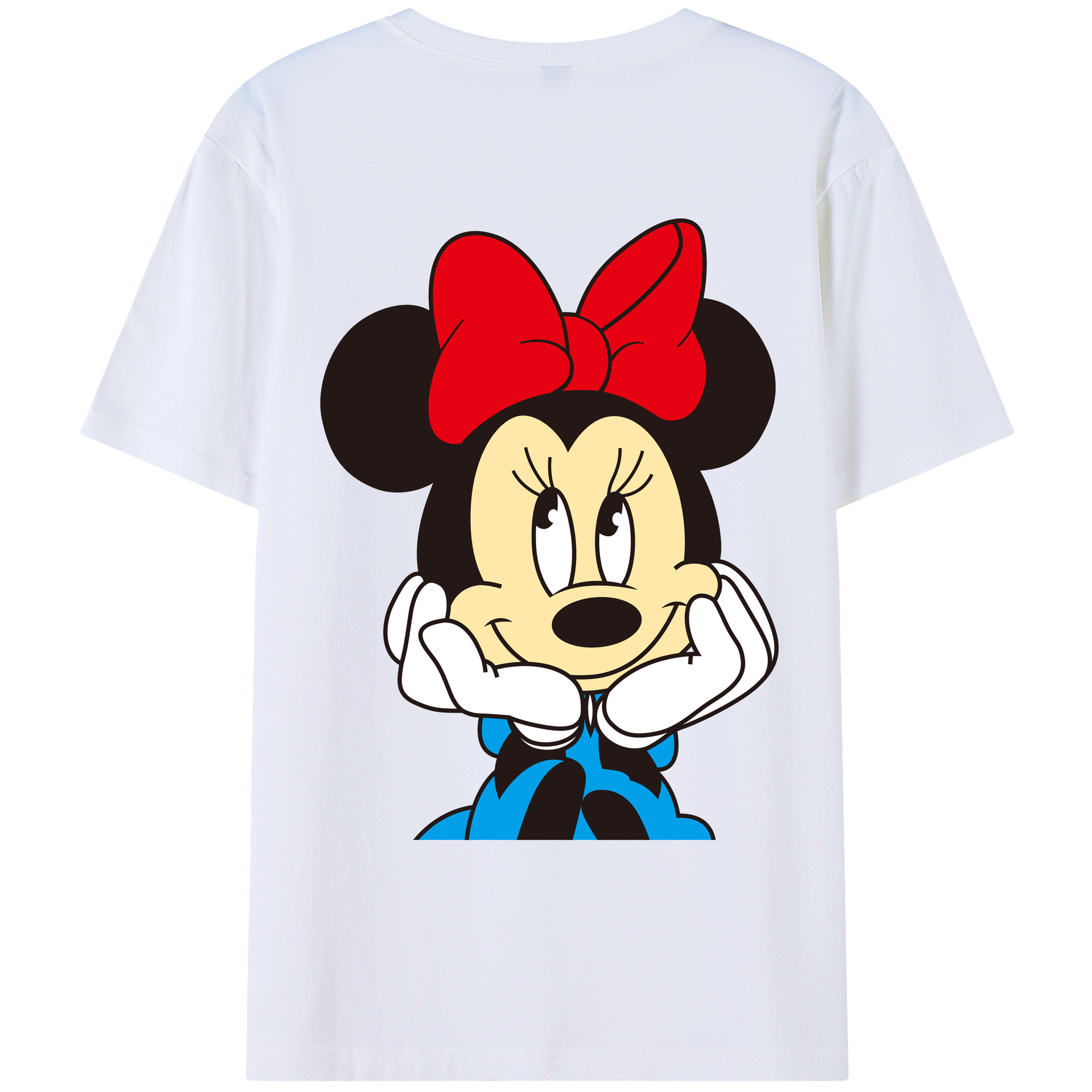 （画像用） ミッキーマウス Mickey Mouse レディース半袖Tシャツ(バックプリント)