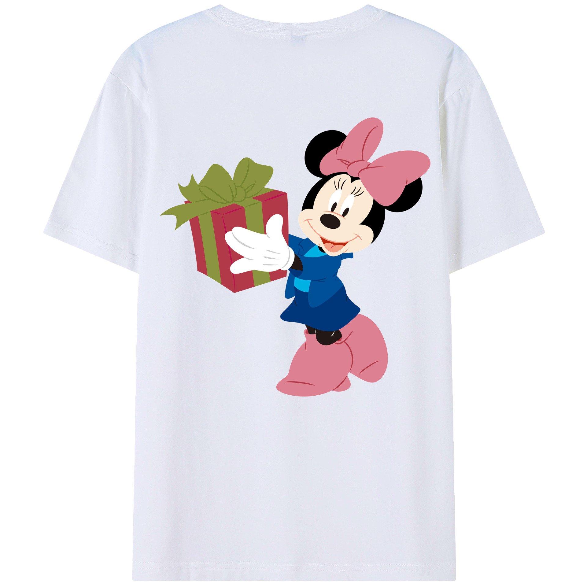 （画像用） ミッキーマウス Mickey Mouse レディース半袖Tシャツ(バックプリント)