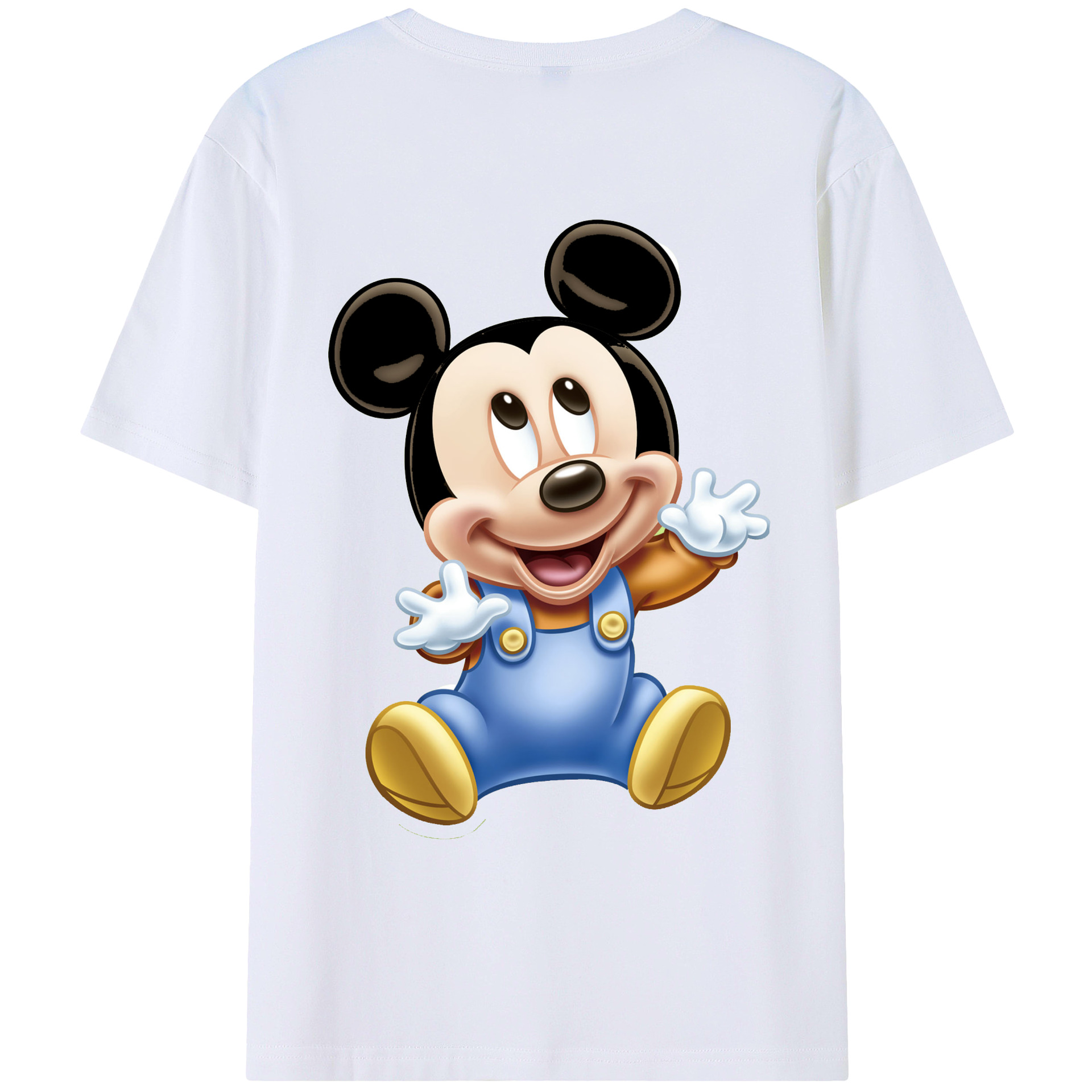 （画像用） ミッキーマウス Mickey Mouse レディース半袖Tシャツ(バックプリント)
