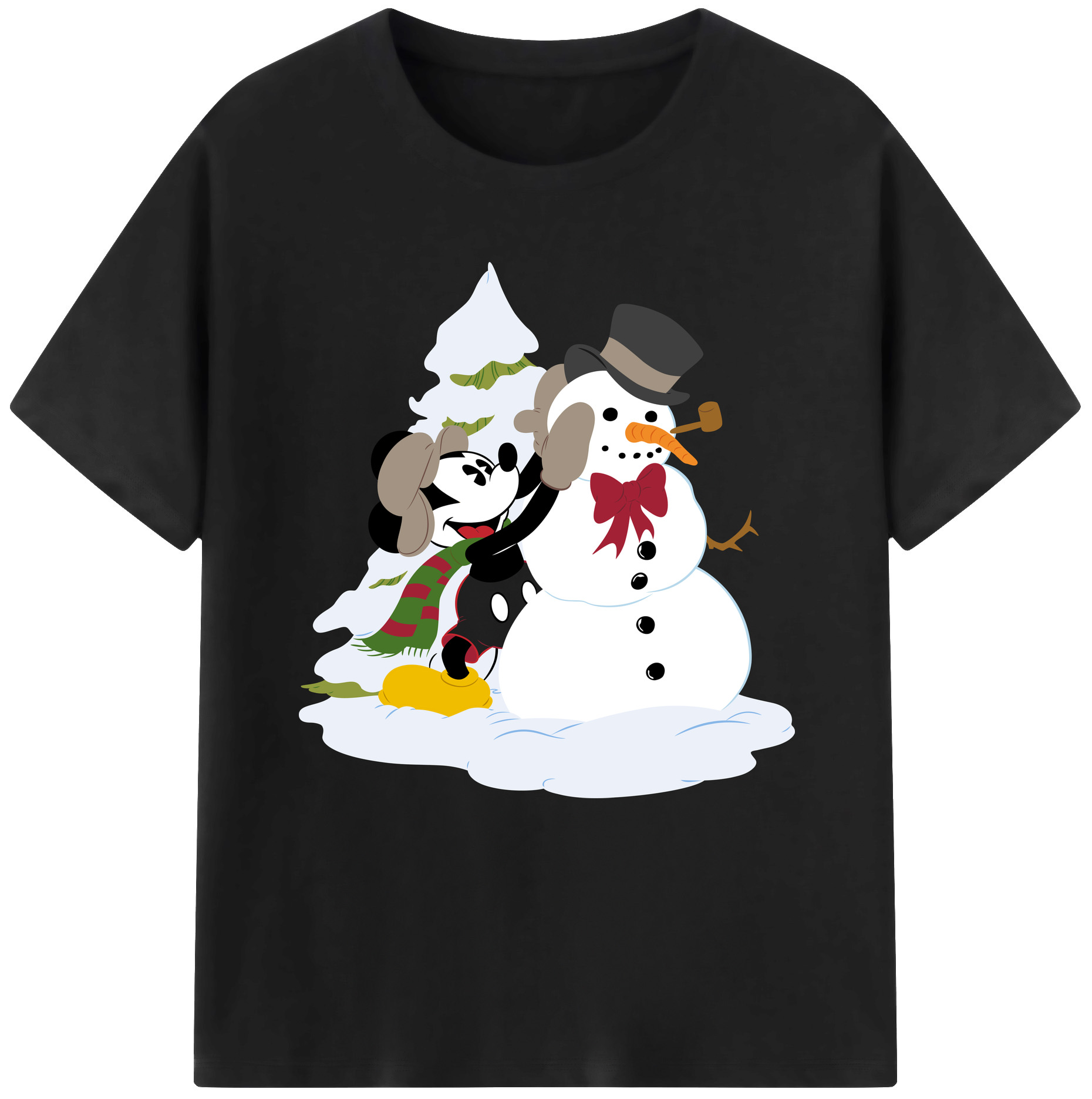 （画像用） ミッキーマウス Mickey Mouse レディースカジュアルプリントTシャツ（綿100％）