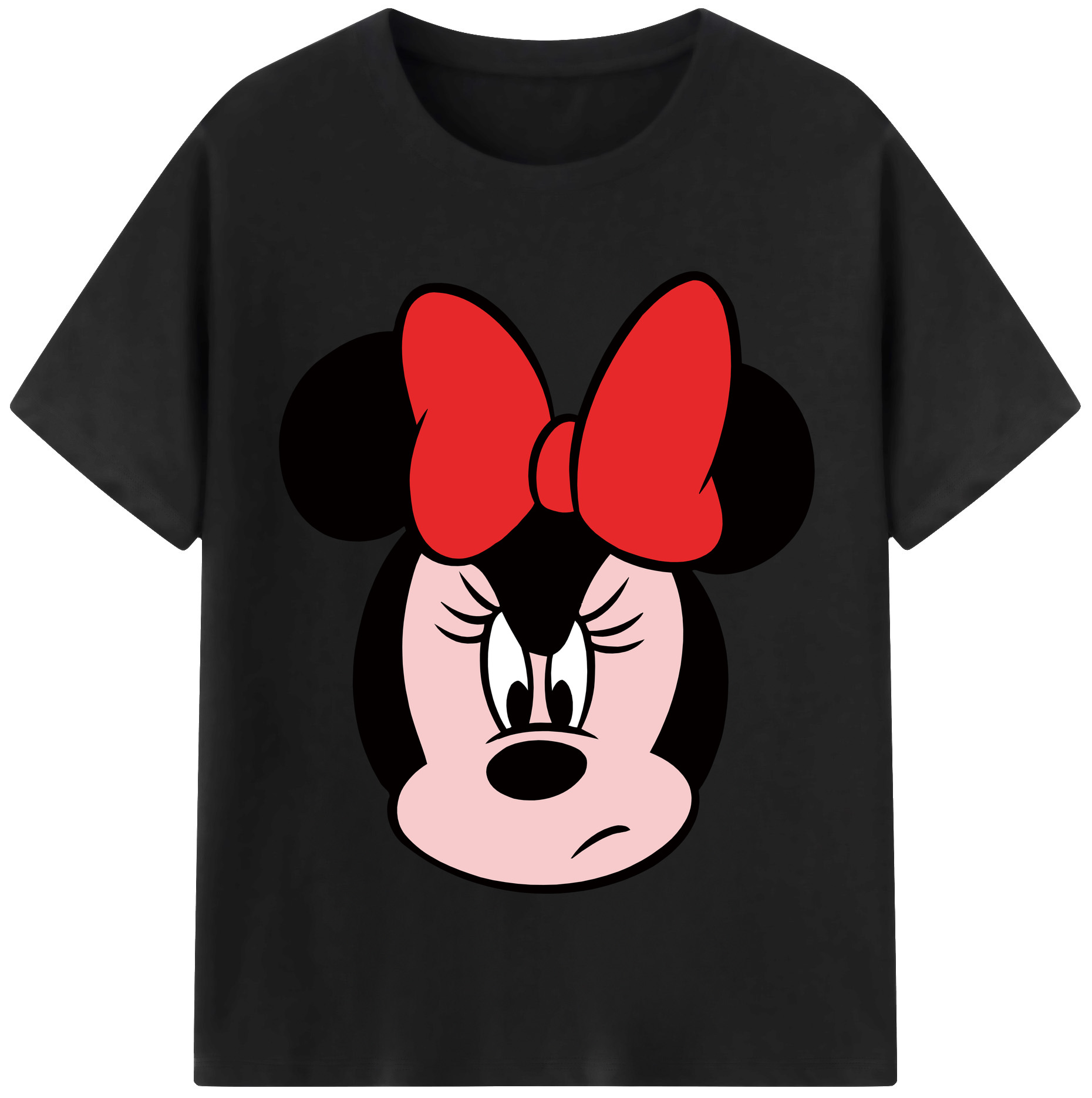 （画像用） ミッキーマウス Mickey Mouse レディースカジュアルプリントTシャツ（綿100％）