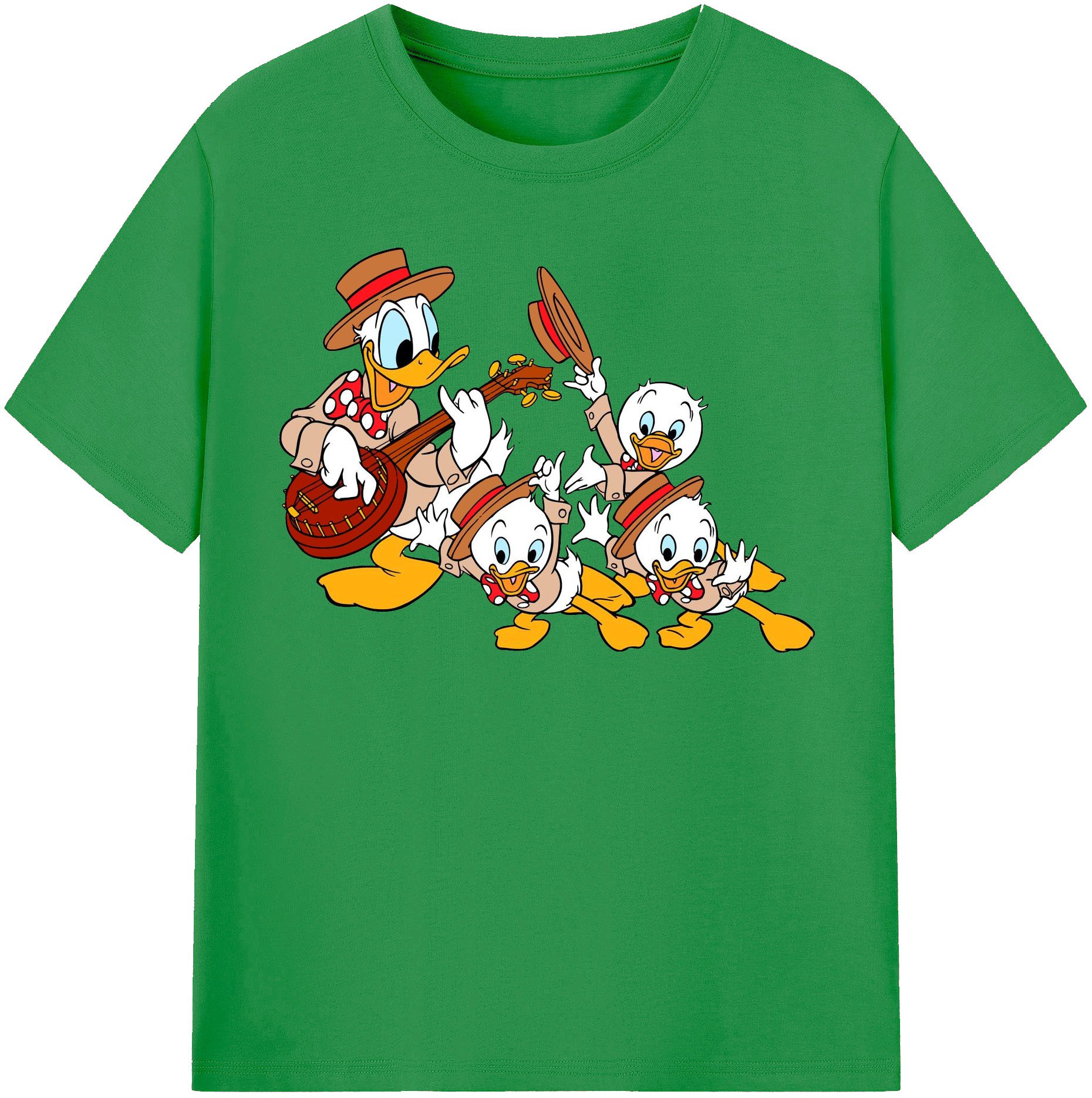 （画像用） ミッキーマウス Mickey Mouse レディースカジュアルプリントTシャツ（綿100％）