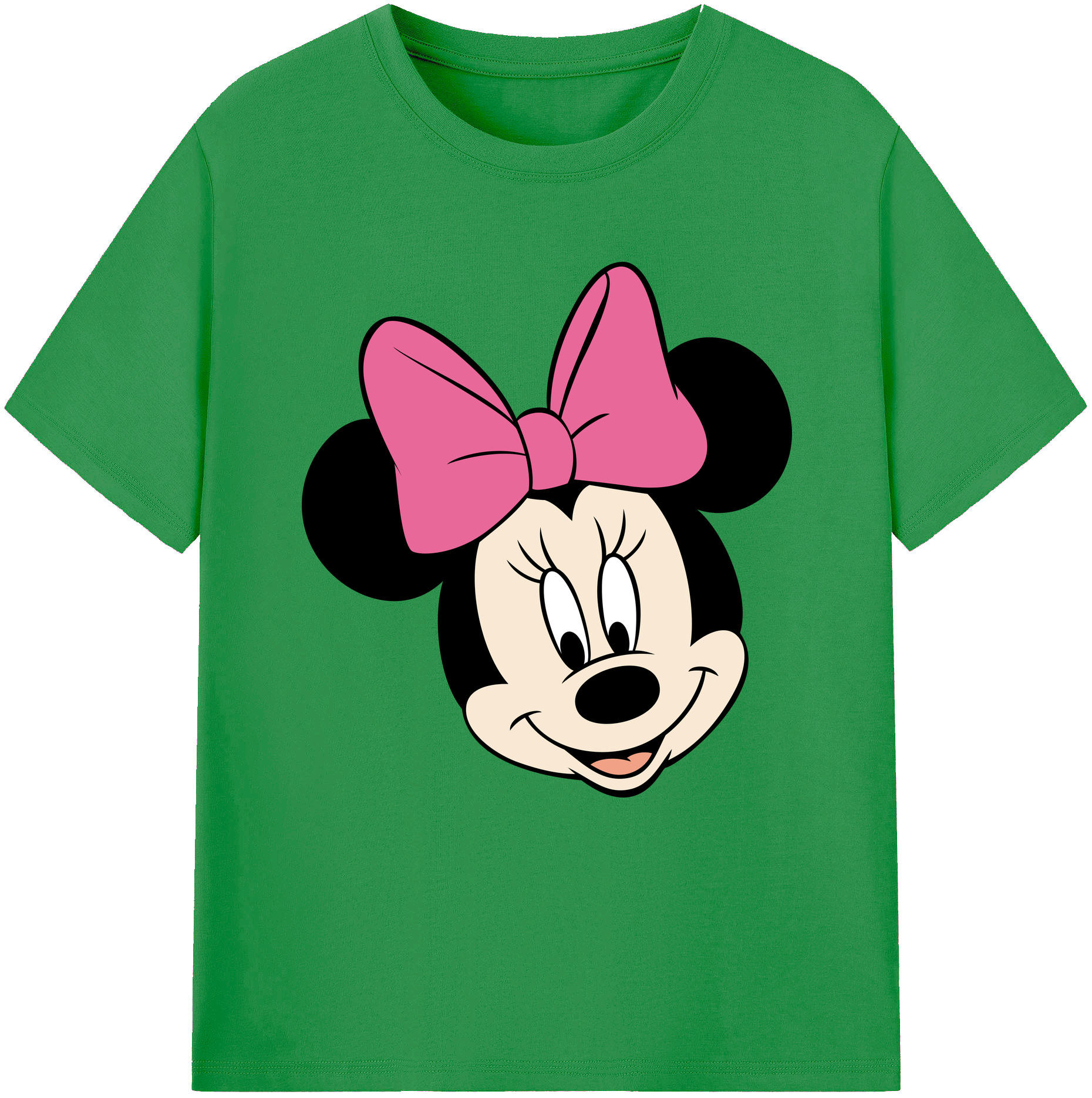 （画像用） ミッキーマウス Mickey Mouse レディースカジュアルプリントTシャツ（綿100％）