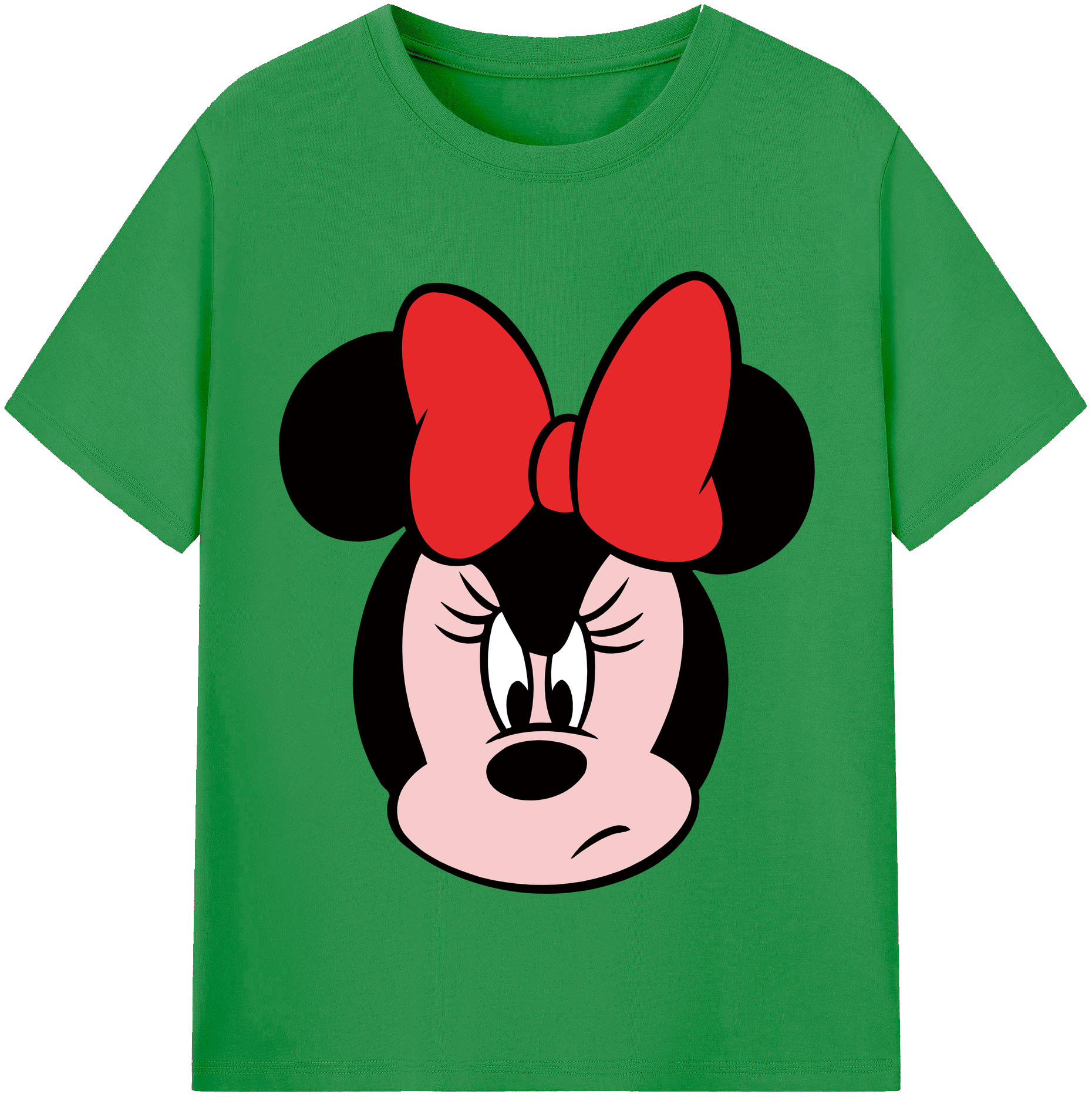 （画像用） ミッキーマウス Mickey Mouse レディースカジュアルプリントTシャツ（綿100％）