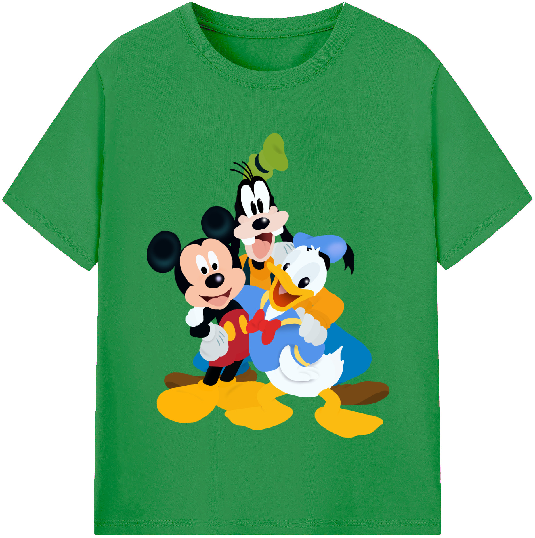 （画像用） ミッキーマウス Mickey Mouse レディースカジュアルプリントTシャツ（綿100％）