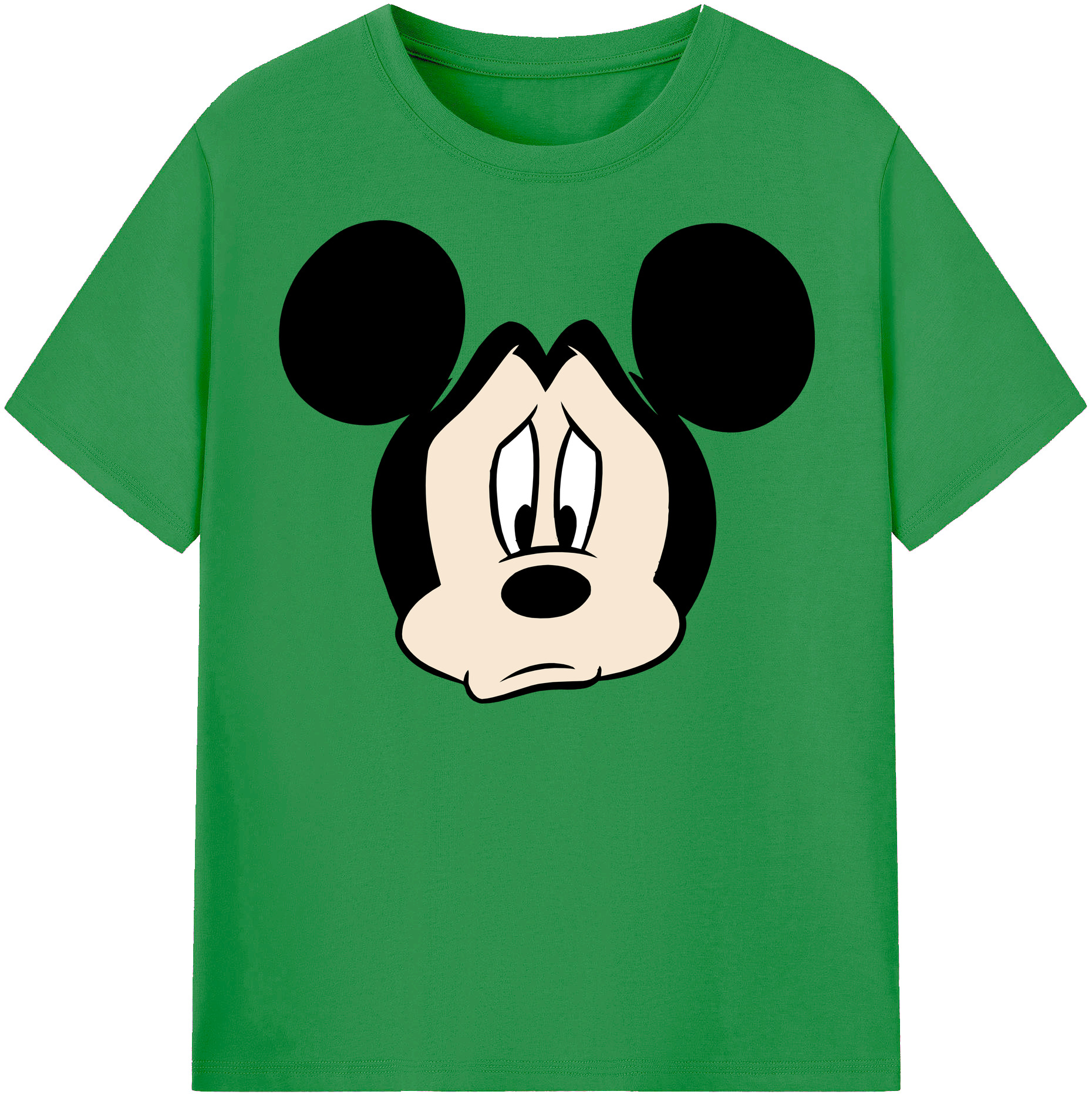 （画像用） ミッキーマウス Mickey Mouse レディースカジュアルプリントTシャツ（綿100％）