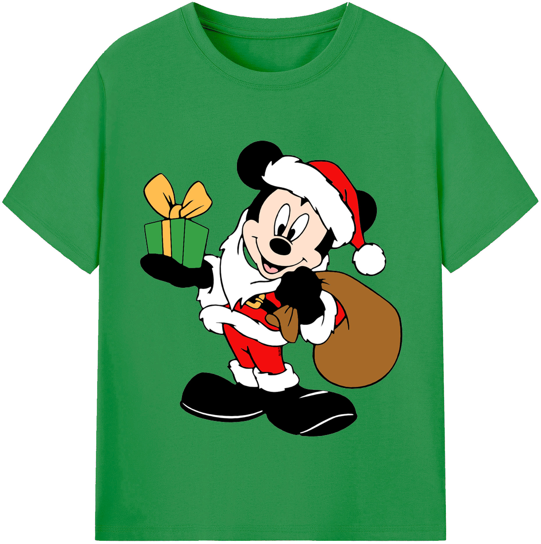 （画像用） ミッキーマウス Mickey Mouse レディースカジュアルプリントTシャツ（綿100％）