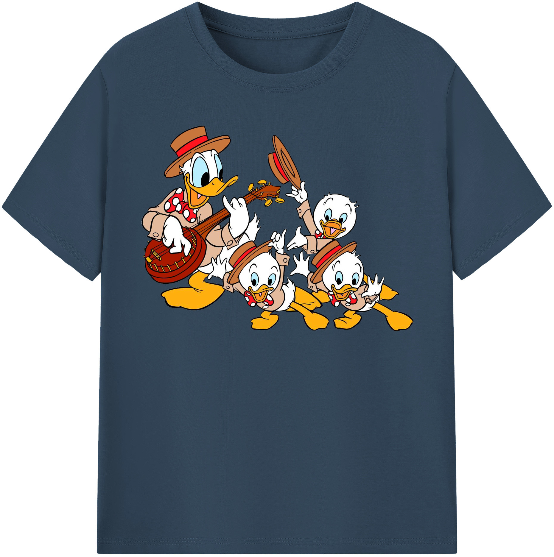 （画像用） ミッキーマウス Mickey Mouse レディースカジュアルプリントTシャツ（綿100％）