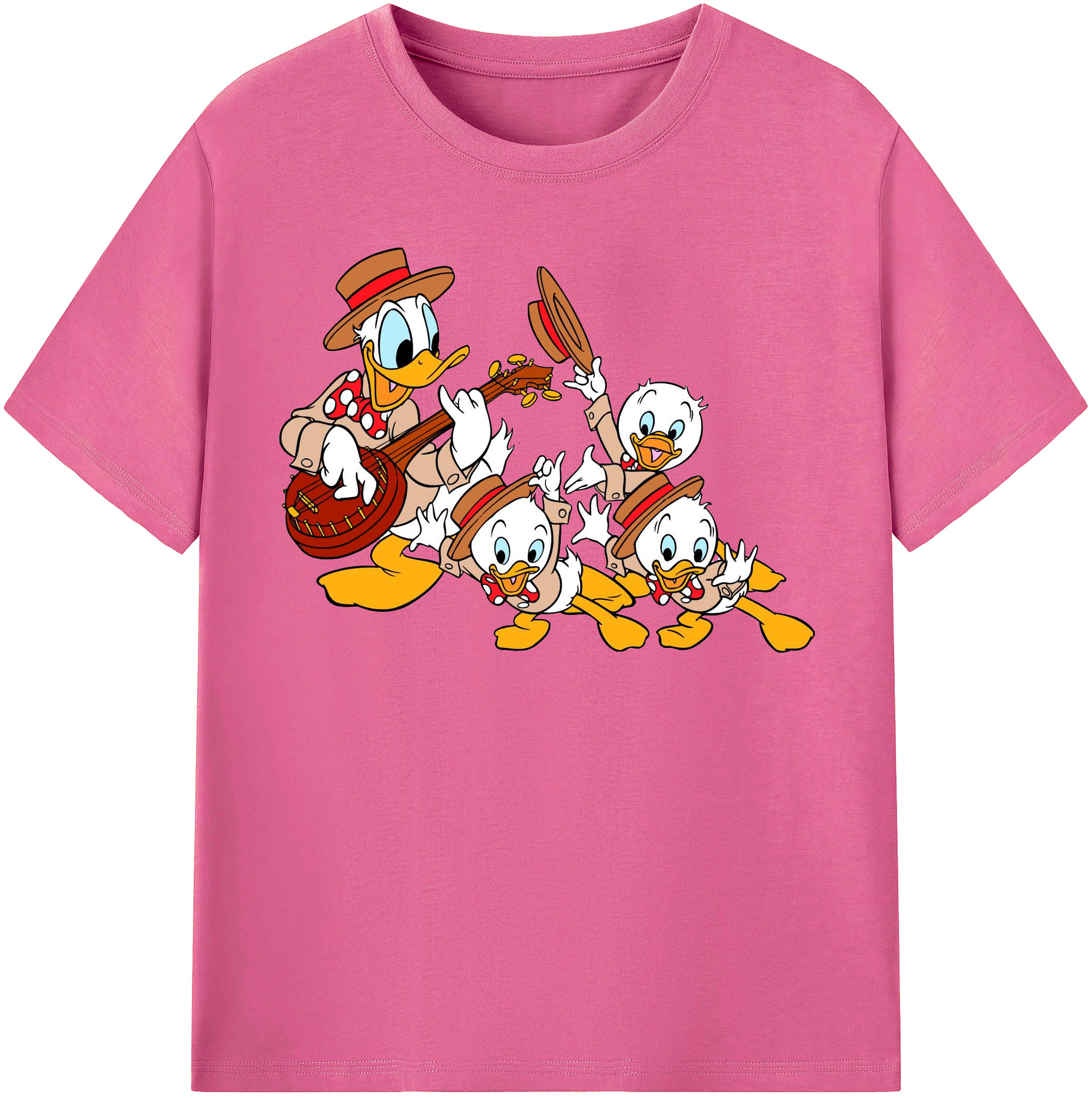 （画像用） ミッキーマウス Mickey Mouse レディースカジュアルプリントTシャツ（綿100％）