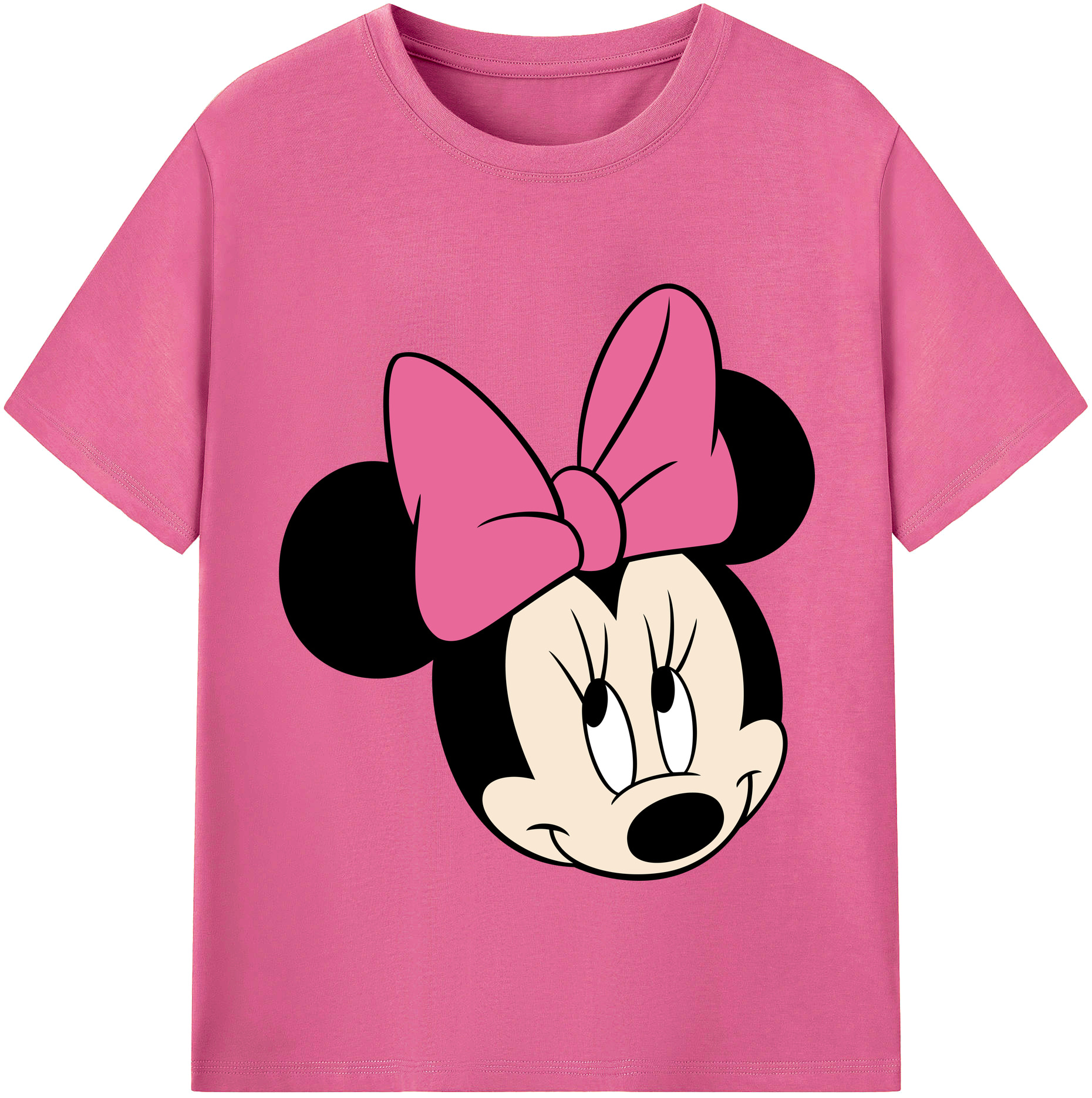 （画像用） ミッキーマウス Mickey Mouse レディースカジュアルプリントTシャツ（綿100％）