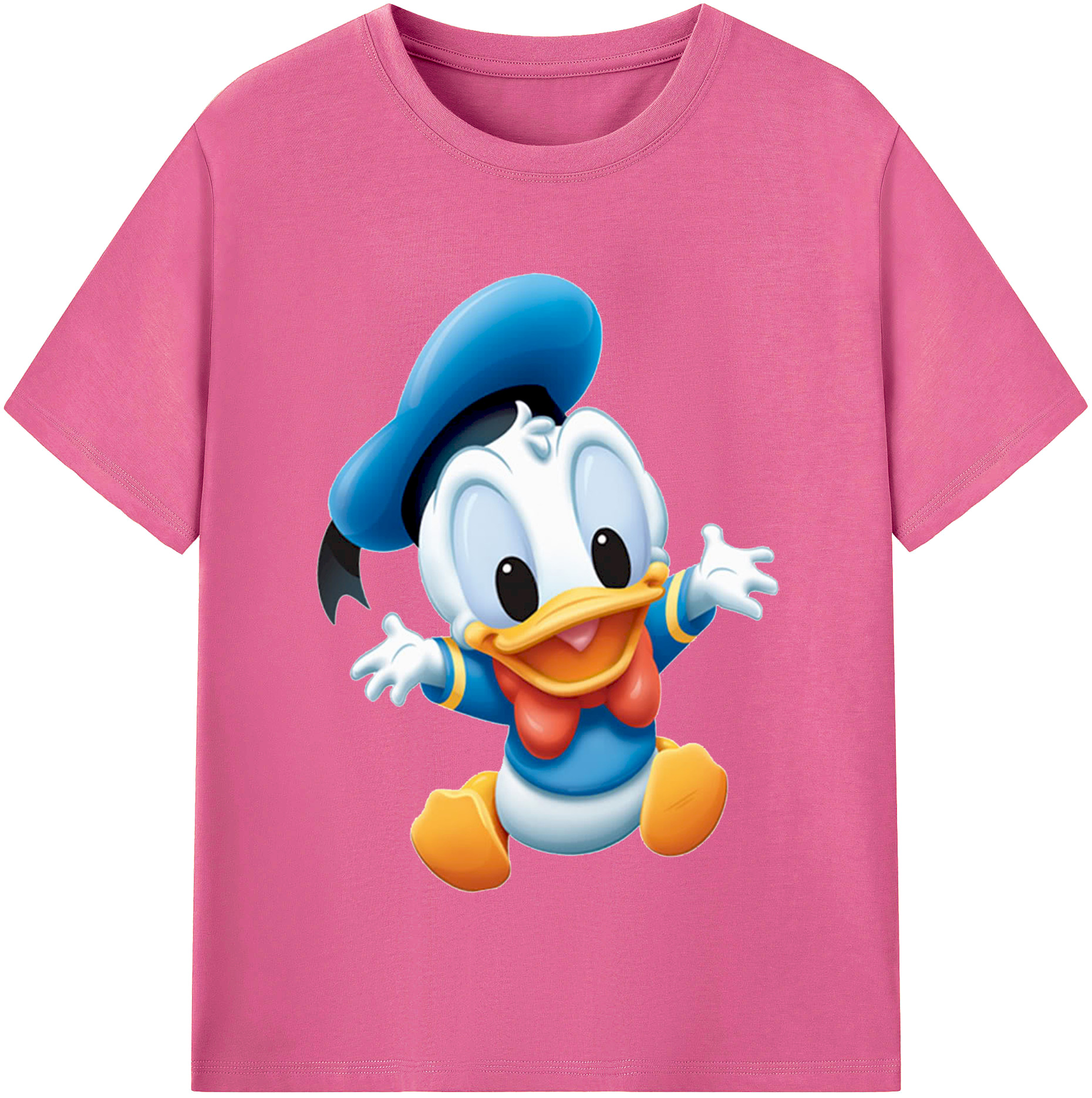 （画像用） ミッキーマウス Mickey Mouse レディースカジュアルプリントTシャツ（綿100％）