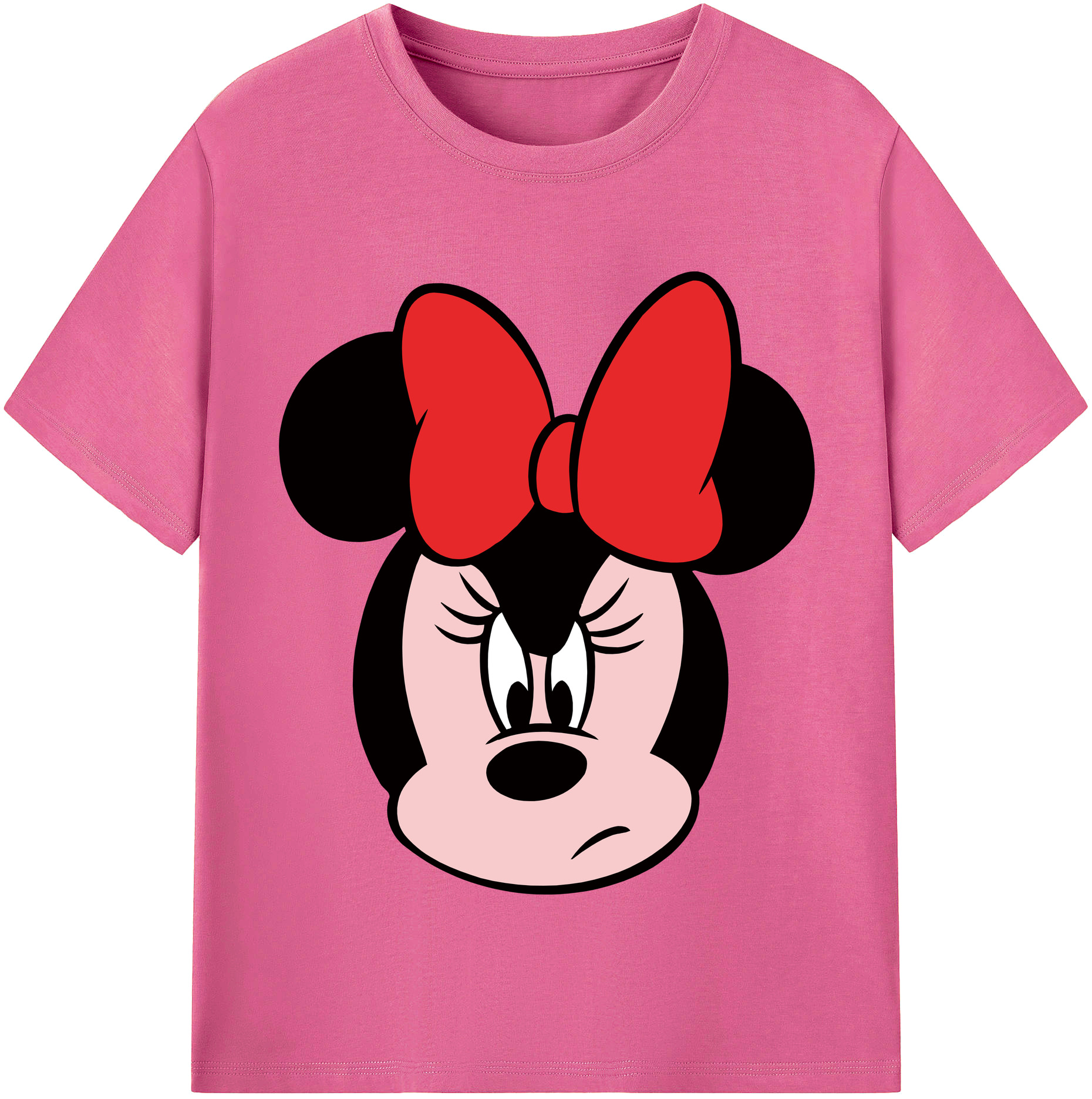 （画像用） ミッキーマウス Mickey Mouse レディースカジュアルプリントTシャツ（綿100％）