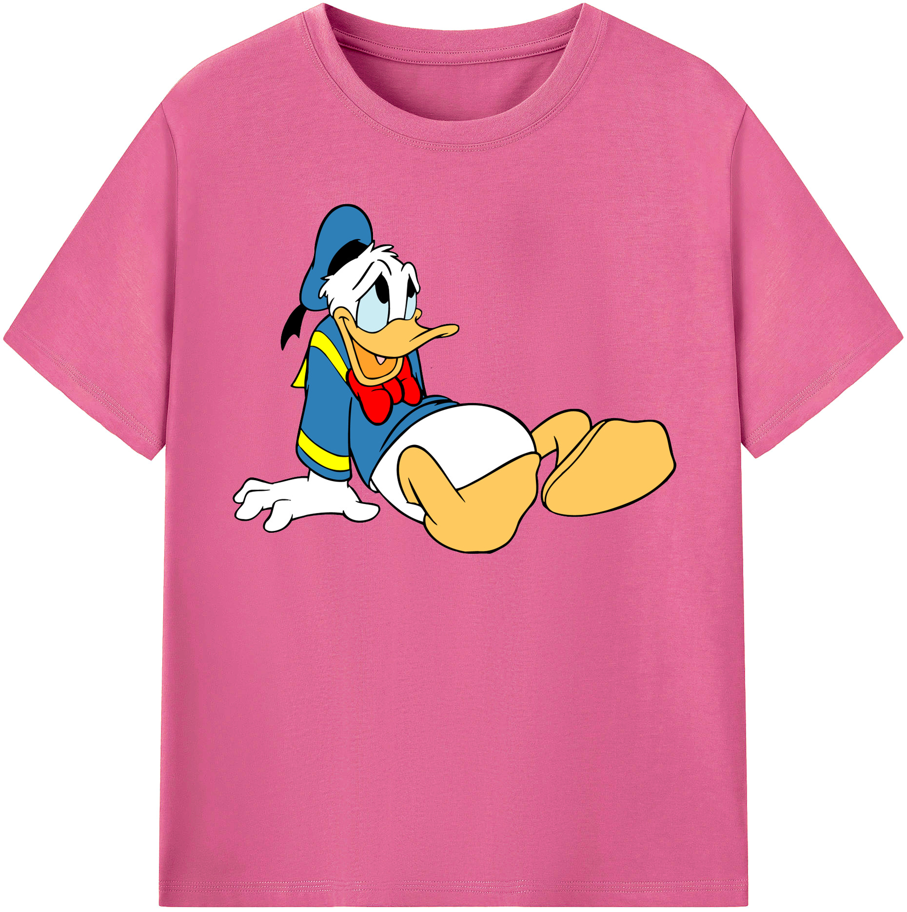 （画像用） ミッキーマウス Mickey Mouse レディースカジュアルプリントTシャツ（綿100％）