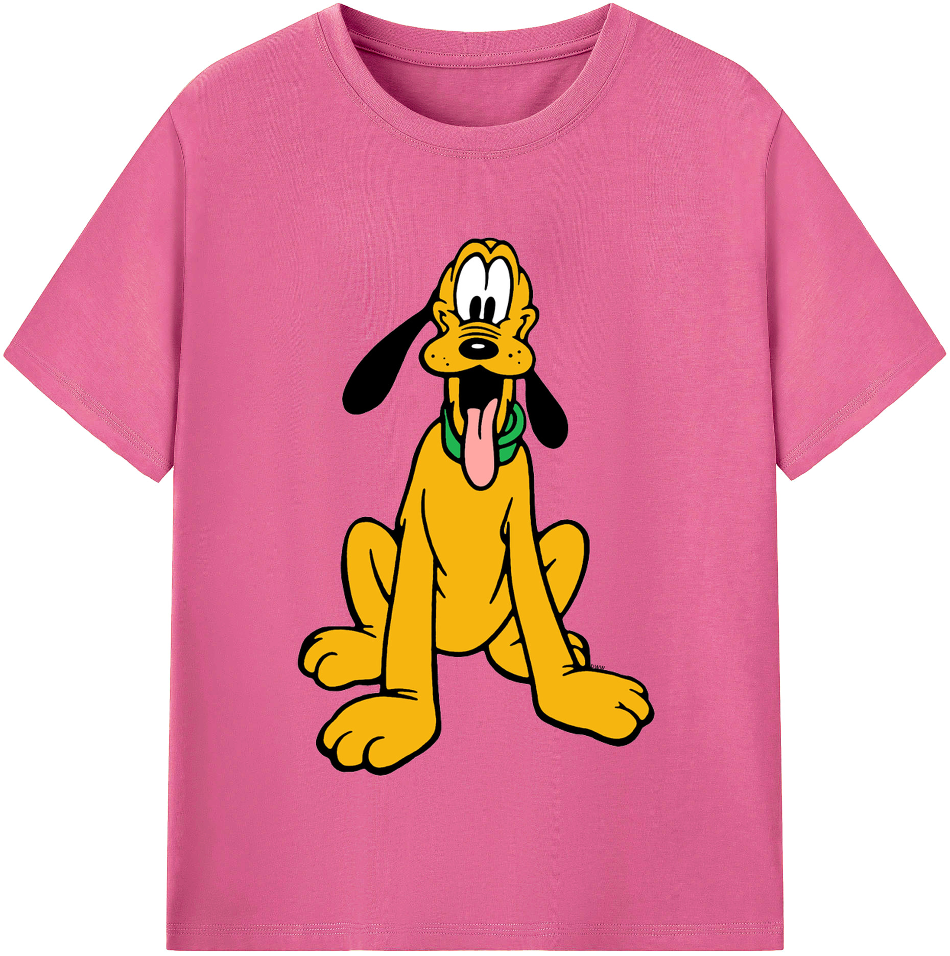 （画像用） ミッキーマウス Mickey Mouse レディースカジュアルプリントTシャツ（綿100％）
