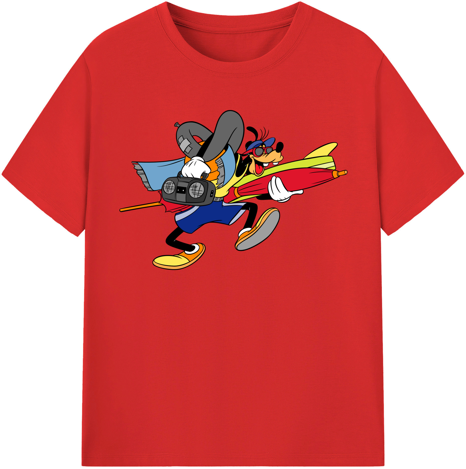 （画像用） ミッキーマウス Mickey Mouse レディースカジュアルプリントTシャツ（綿100％）