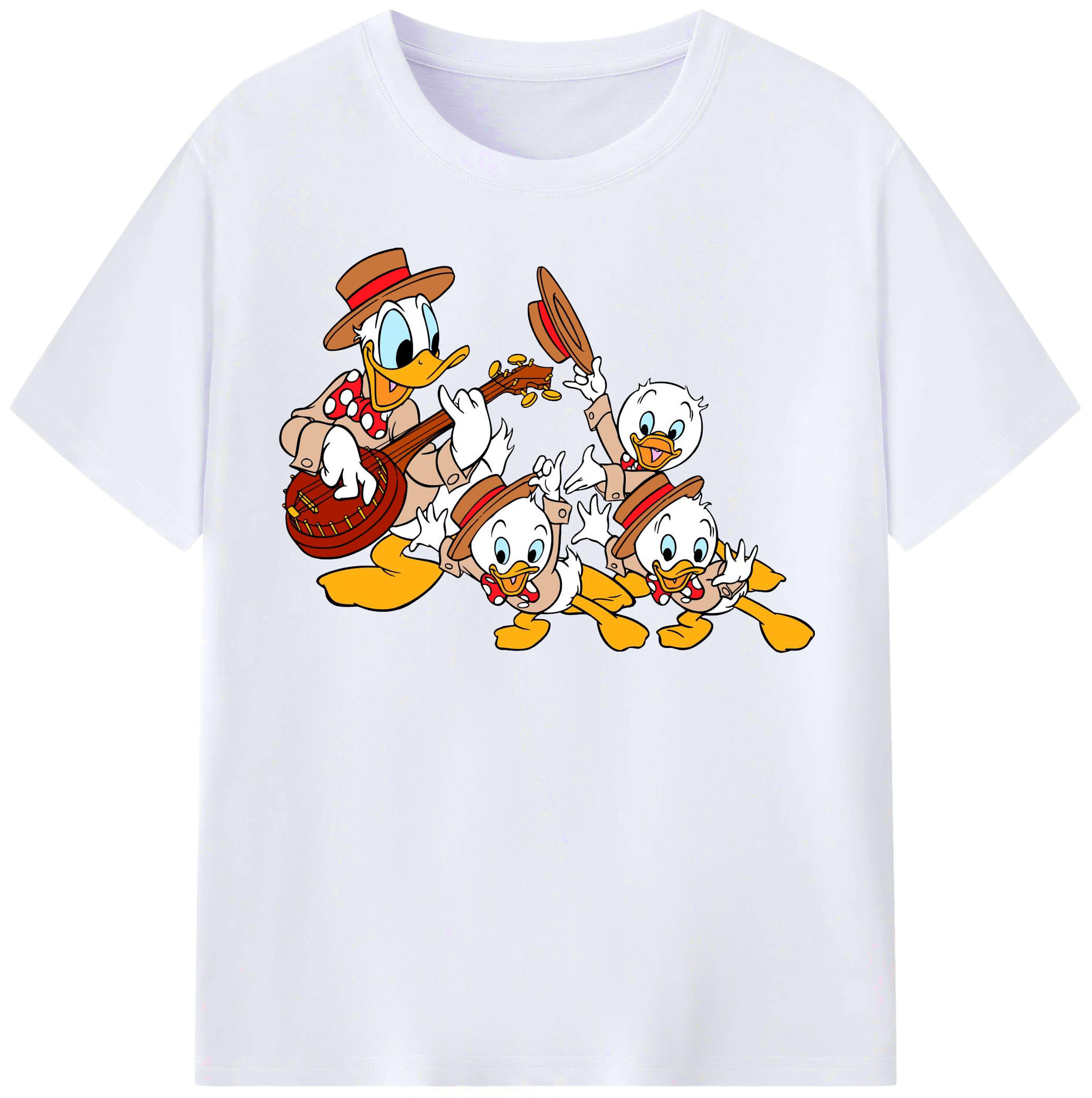 （画像用） ミッキーマウス Mickey Mouse レディースカジュアルプリントTシャツ（綿100％）