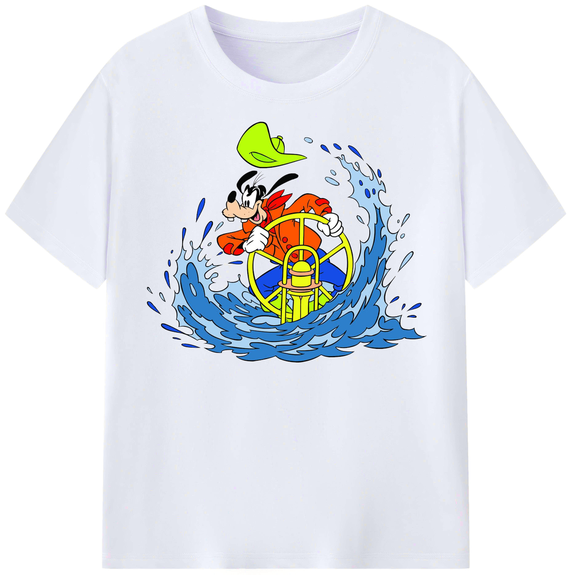 （画像用） ミッキーマウス Mickey Mouse レディースカジュアルプリントTシャツ（綿100％）