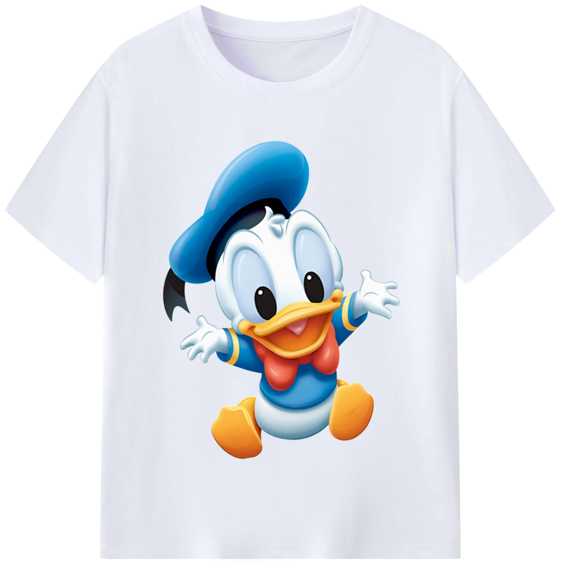 （画像用） ミッキーマウス Mickey Mouse レディースカジュアルプリントTシャツ（綿100％）