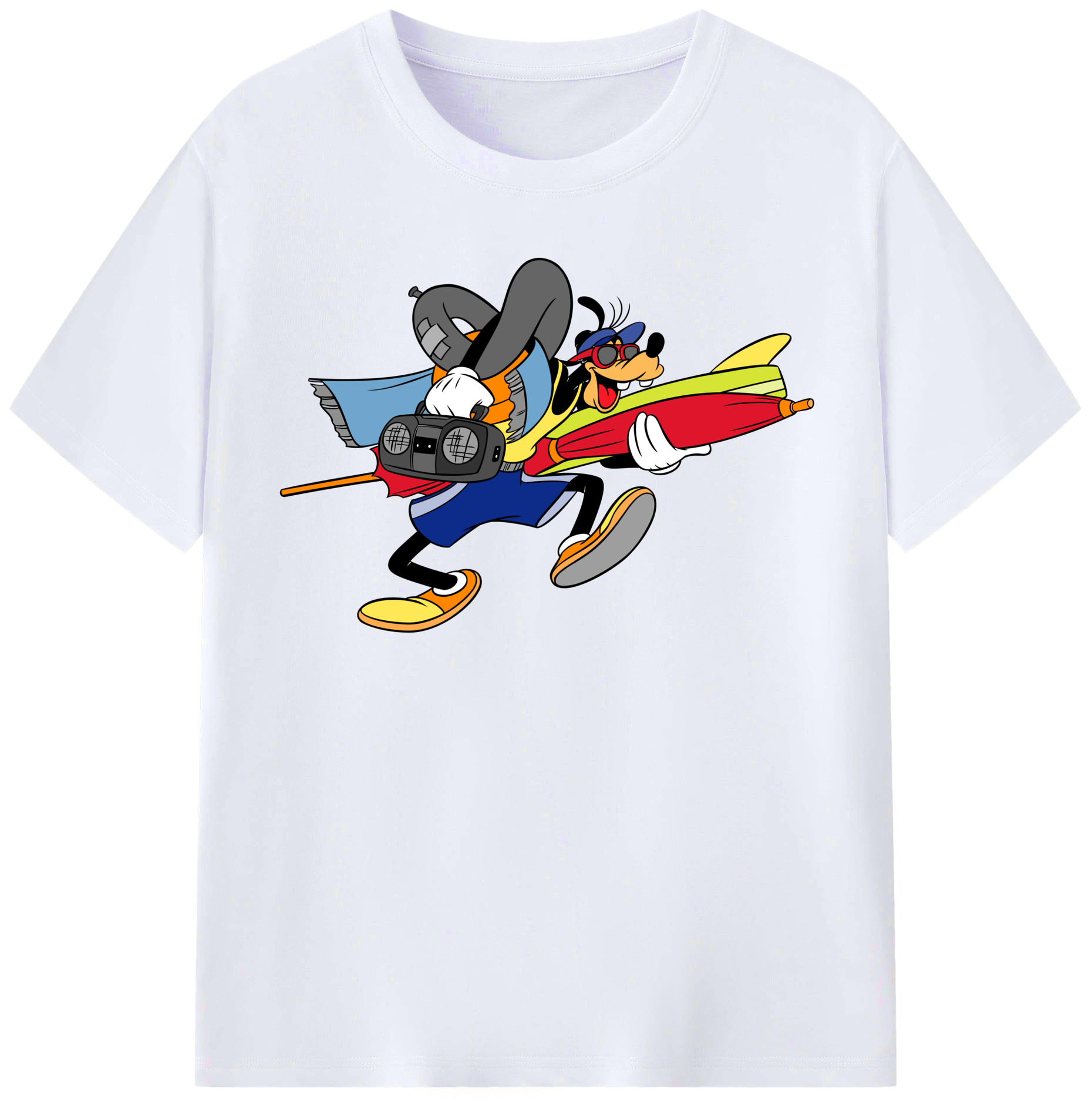 （画像用） ミッキーマウス Mickey Mouse レディースカジュアルプリントTシャツ（綿100％）