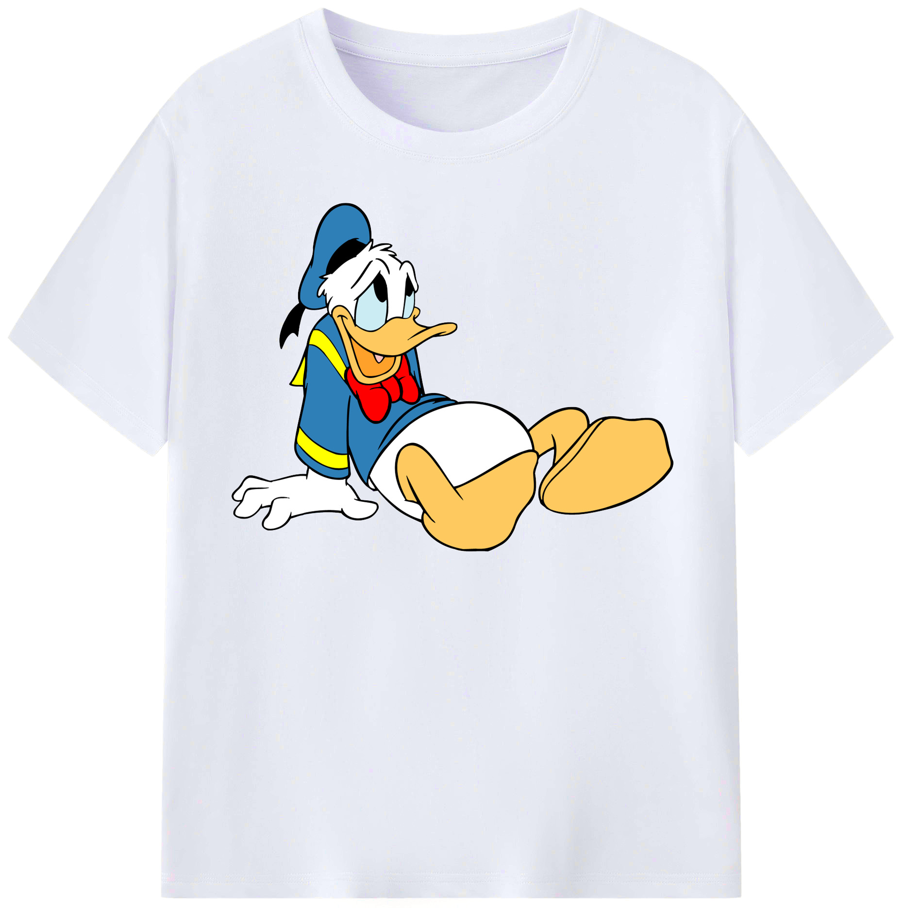 （画像用） ミッキーマウス Mickey Mouse レディースカジュアルプリントTシャツ（綿100％）