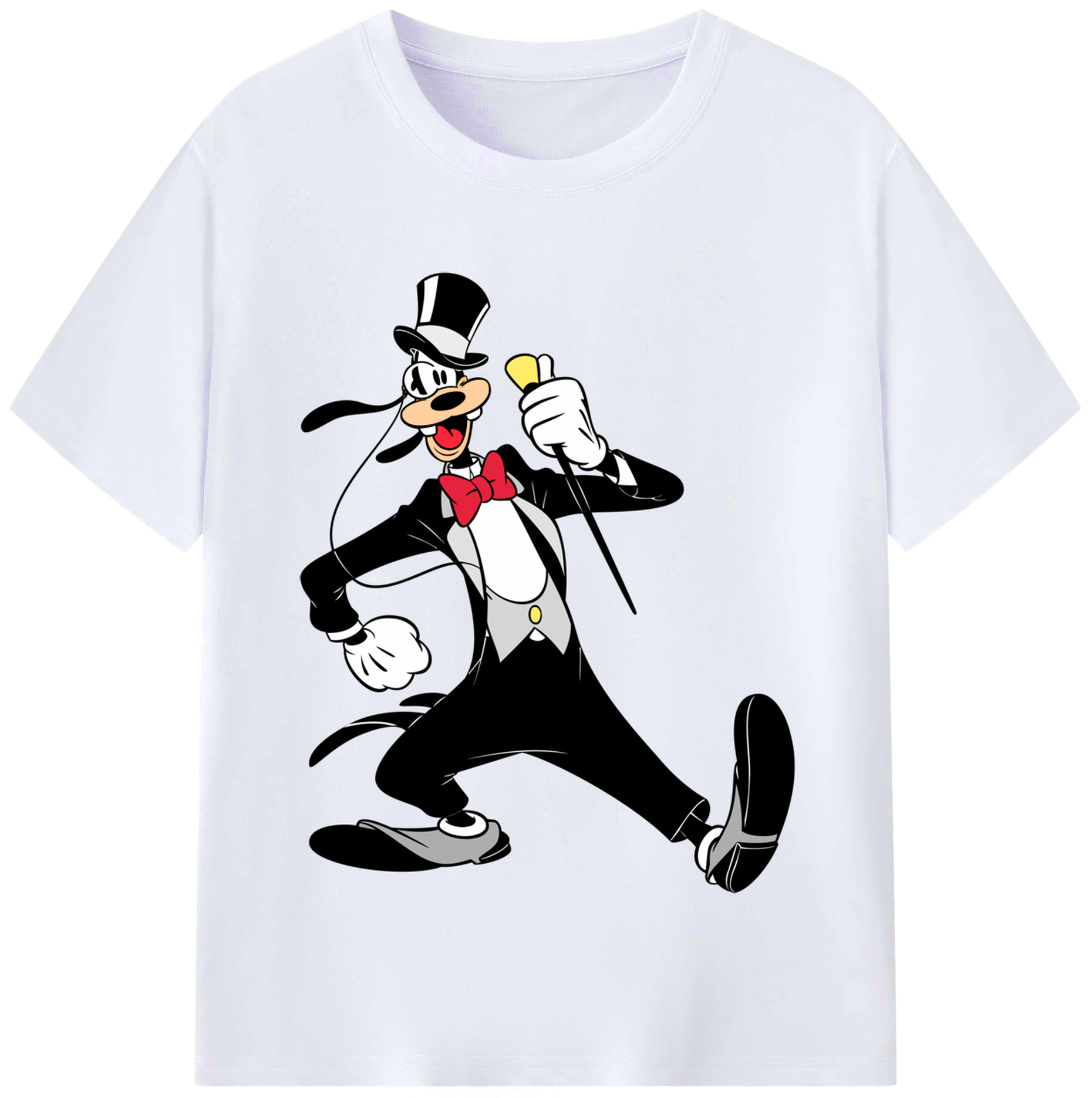 （画像用） ミッキーマウス Mickey Mouse レディースカジュアルプリントTシャツ（綿100％）