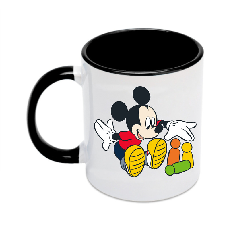 （画像用） ミッキーマウス Mickey Mouse カラーマグカップ