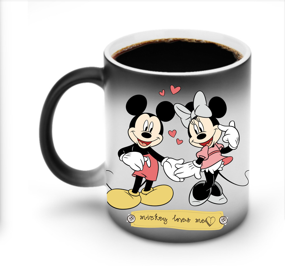 ミッキーマウス Mickey Mouse 温度変色マグカップ