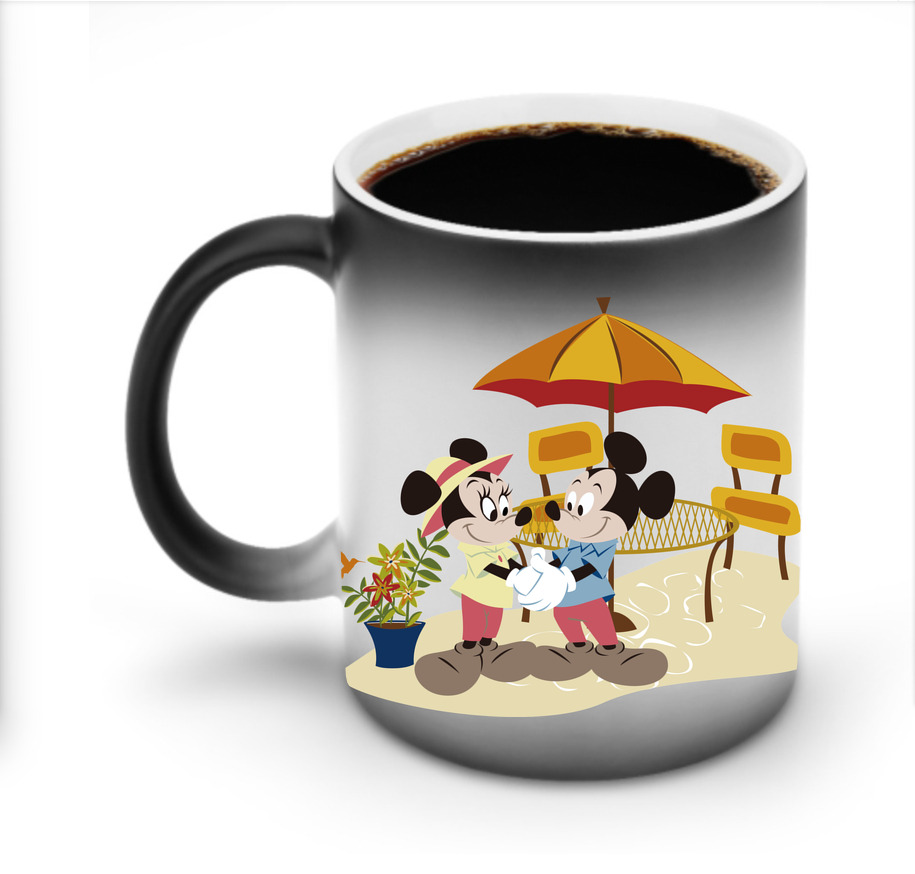 ミッキーマウス Mickey Mouse 温度変色マグカップ