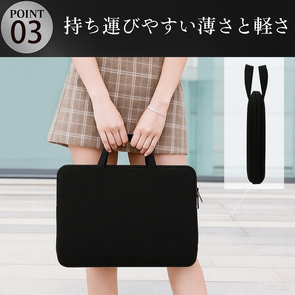 ミッキーマウス Mickey Mouse 手提げノートパソコンバッグ