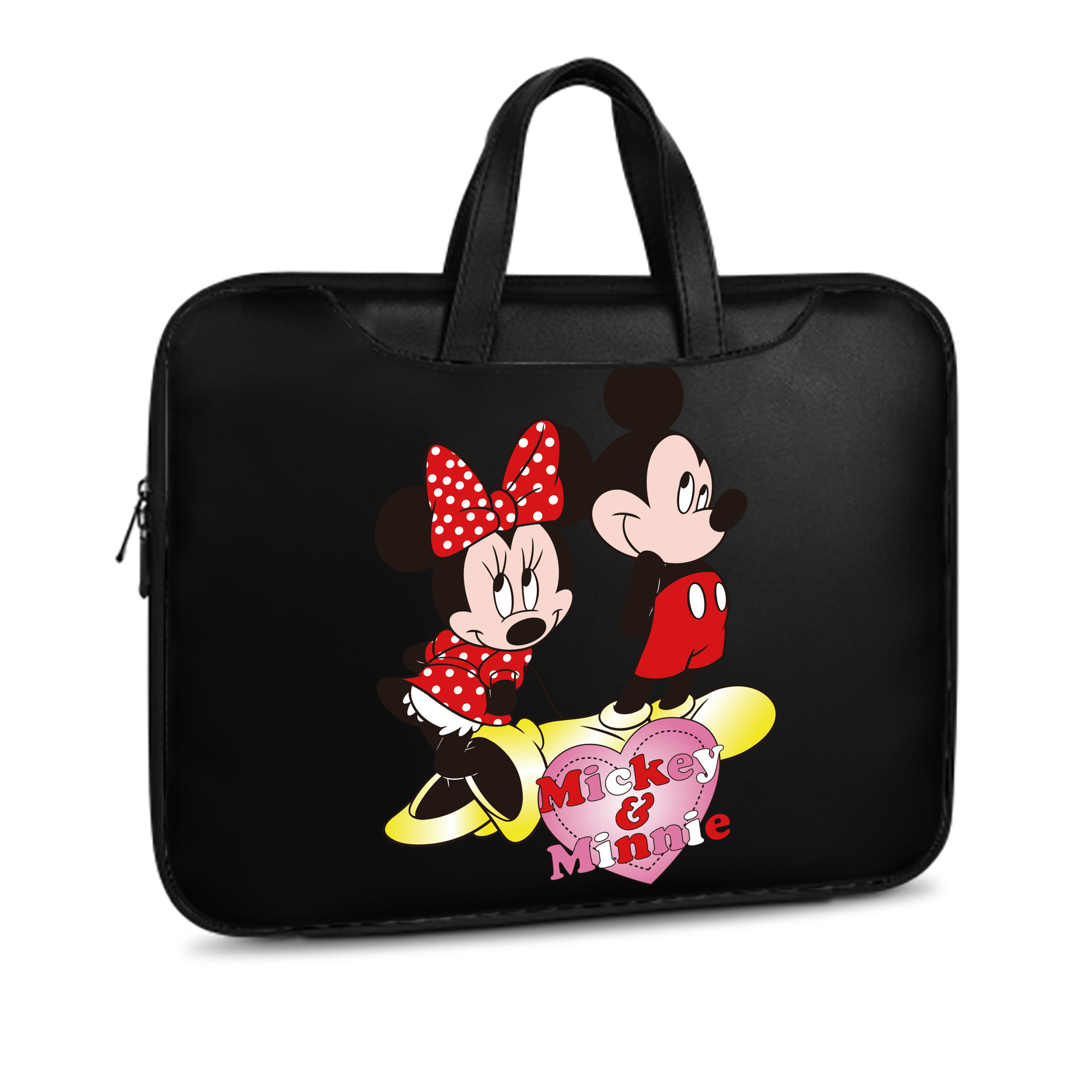 ミッキーマウス Mickey Mouse レザーラップトップバッグ　ノートパソコンケース