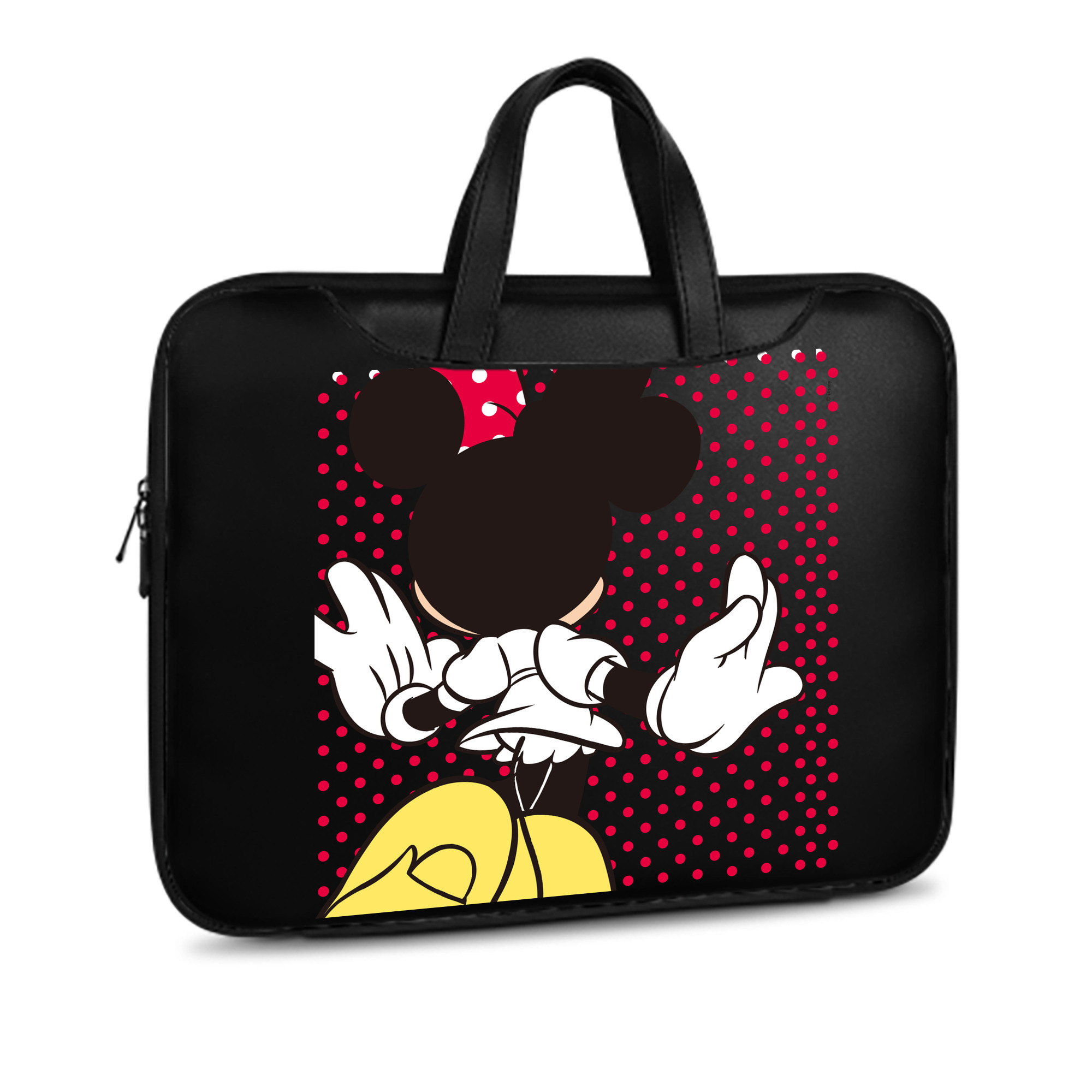 （画像用） ミッキーマウス Mickey Mouse レザーラップトップバッグ　ノートパソコンケース