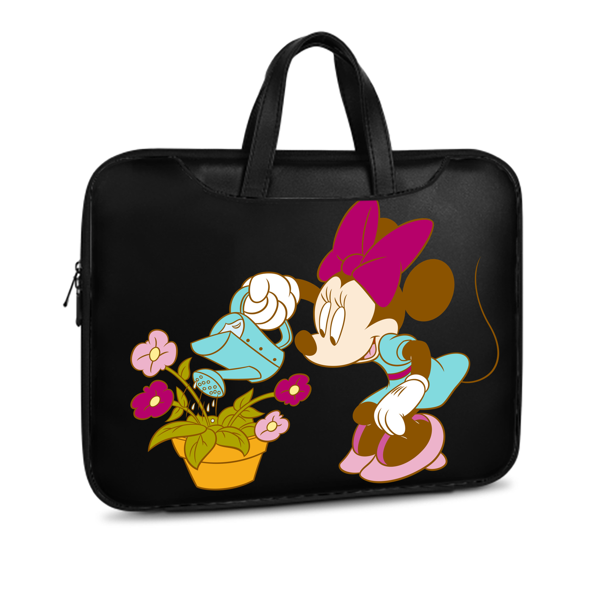 （画像用） ミッキーマウス Mickey Mouse レザーラップトップバッグ　ノートパソコンケース