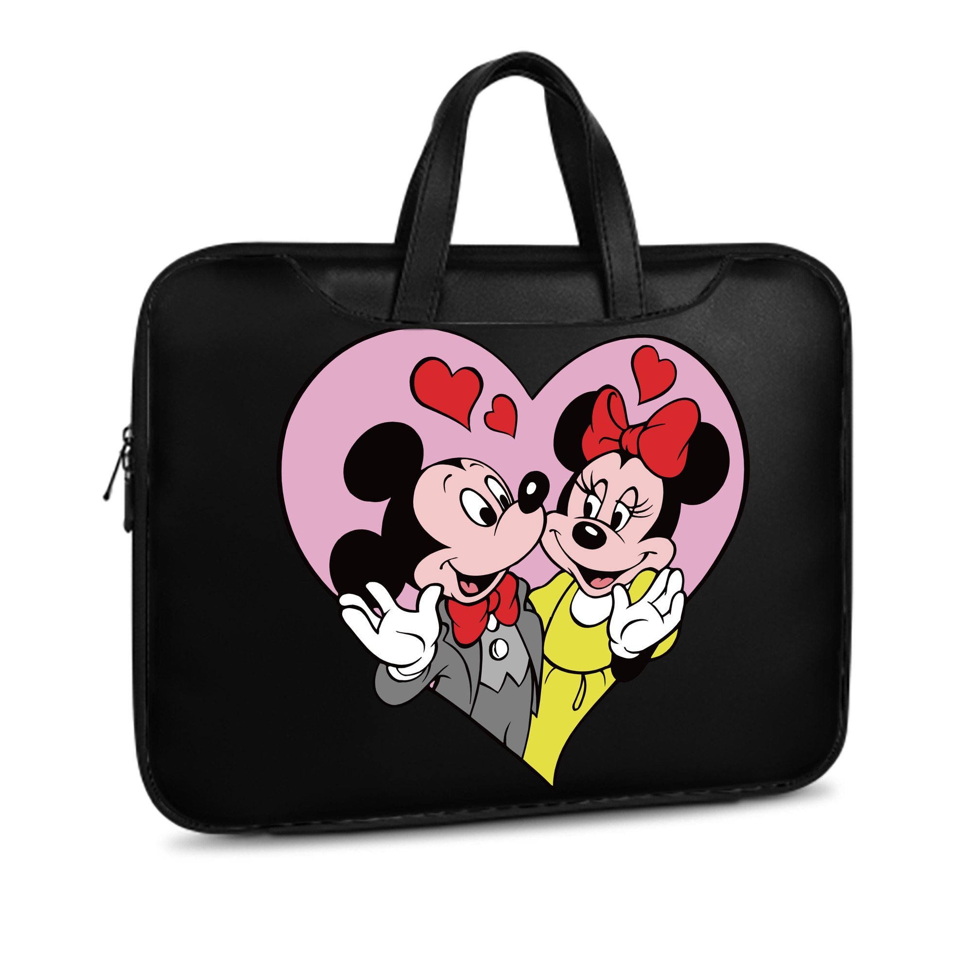 （画像用） ミッキーマウス Mickey Mouse レザーラップトップバッグ　ノートパソコンケース