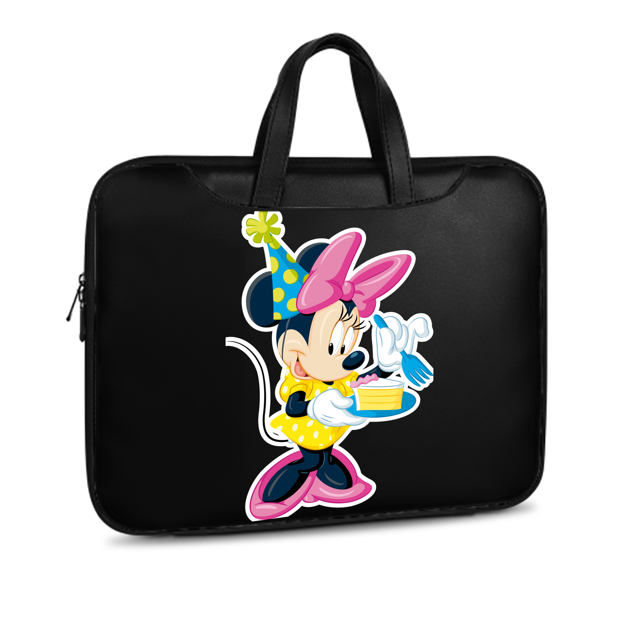 （画像用） ミッキーマウス Mickey Mouse レザーラップトップバッグ　ノートパソコンケース