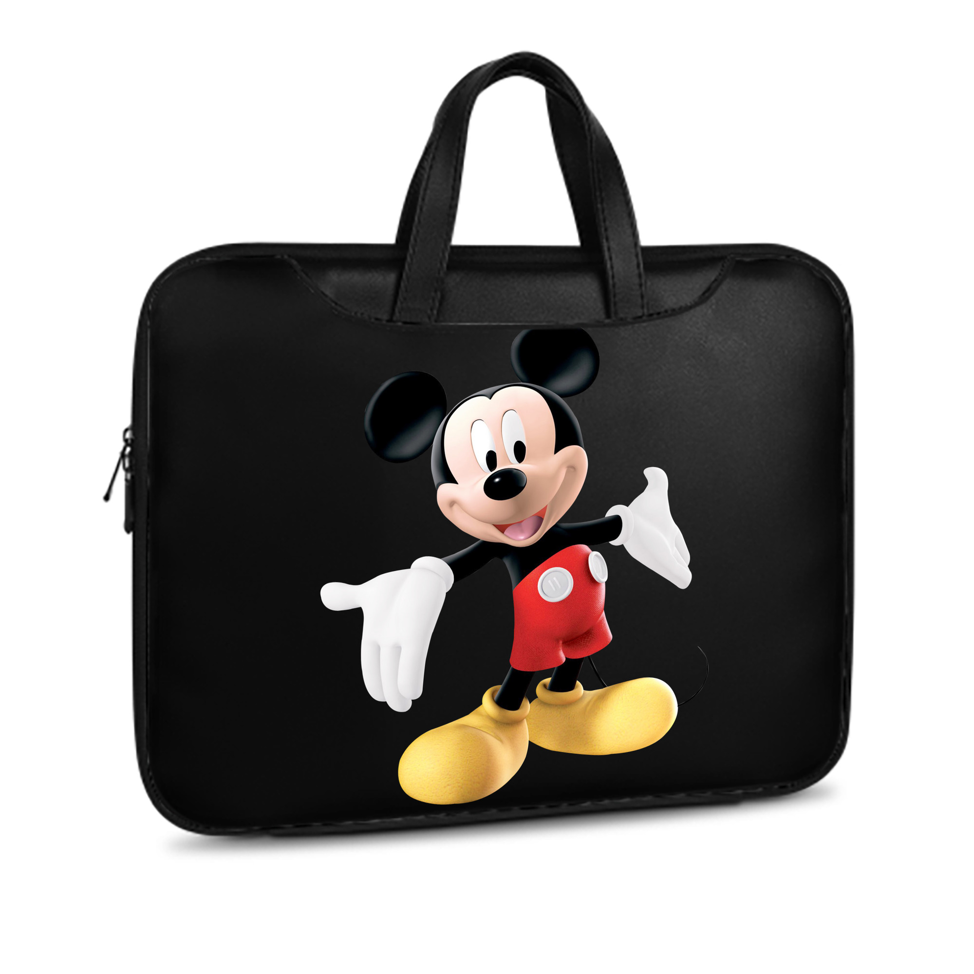 （画像用） ミッキーマウス Mickey Mouse レザーラップトップバッグ　ノートパソコンケース