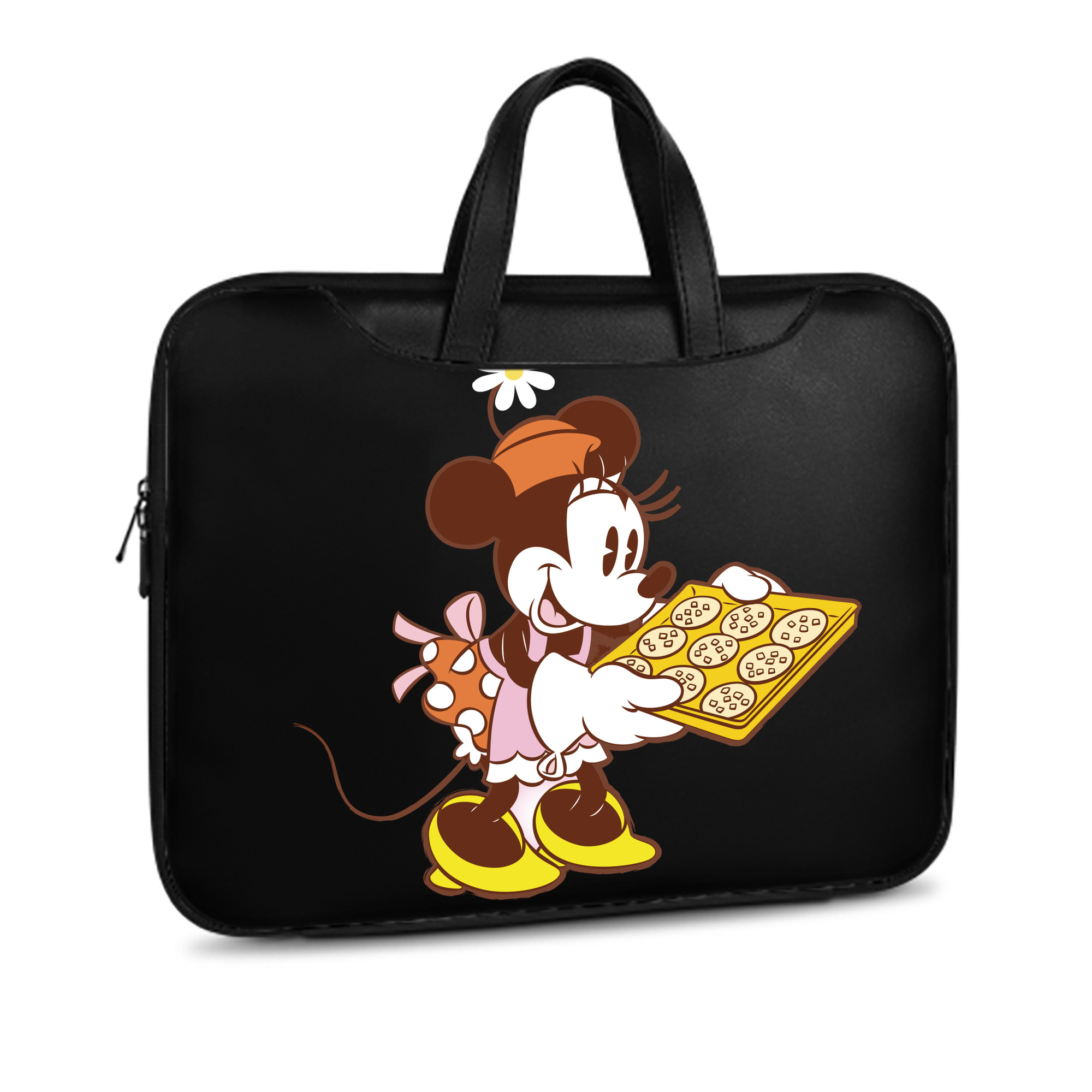 （画像用） ミッキーマウス Mickey Mouse レザーラップトップバッグ　ノートパソコンケース