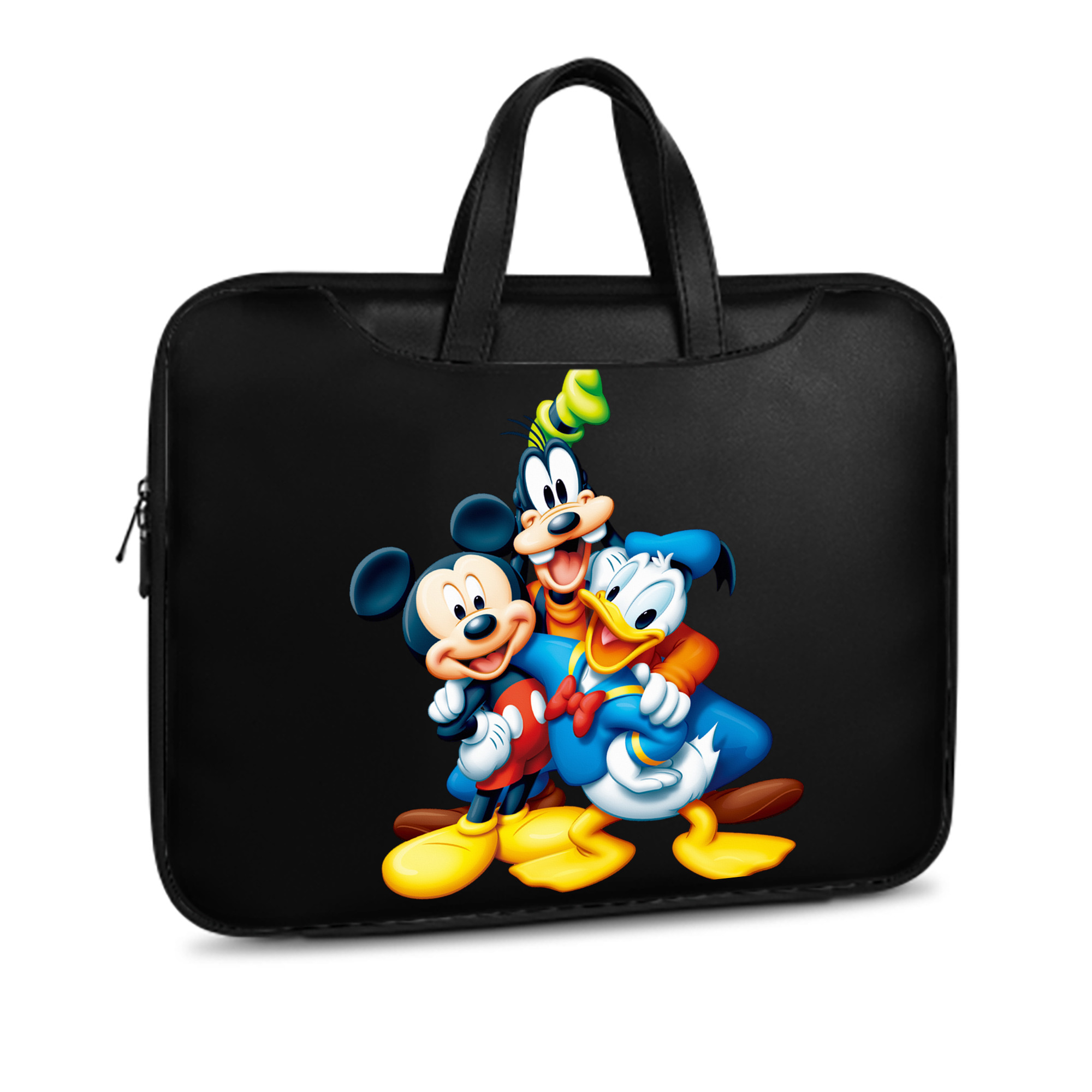 （画像用） ミッキーマウス Mickey Mouse レザーラップトップバッグ　ノートパソコンケース