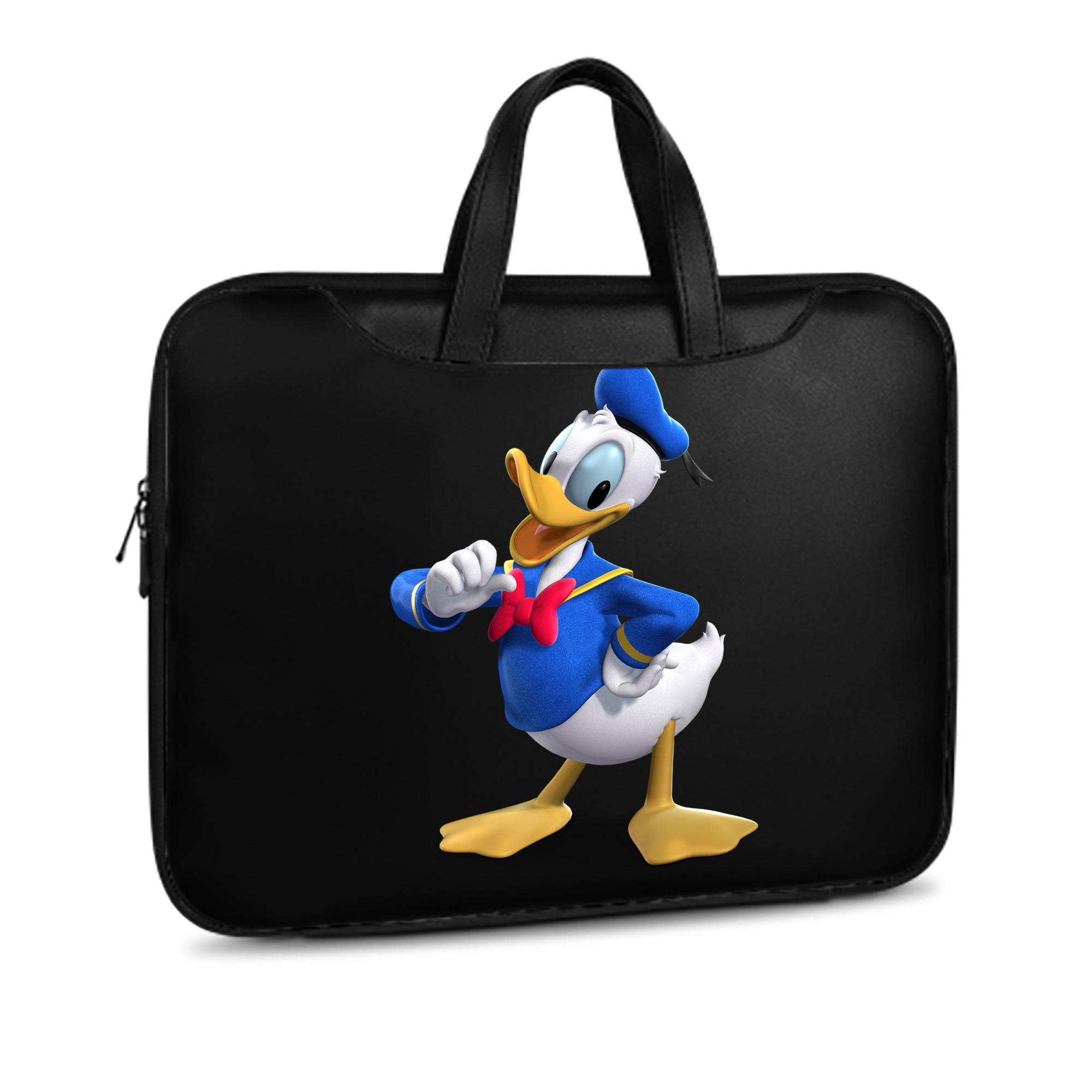 （画像用） ミッキーマウス Mickey Mouse レザーラップトップバッグ　ノートパソコンケース
