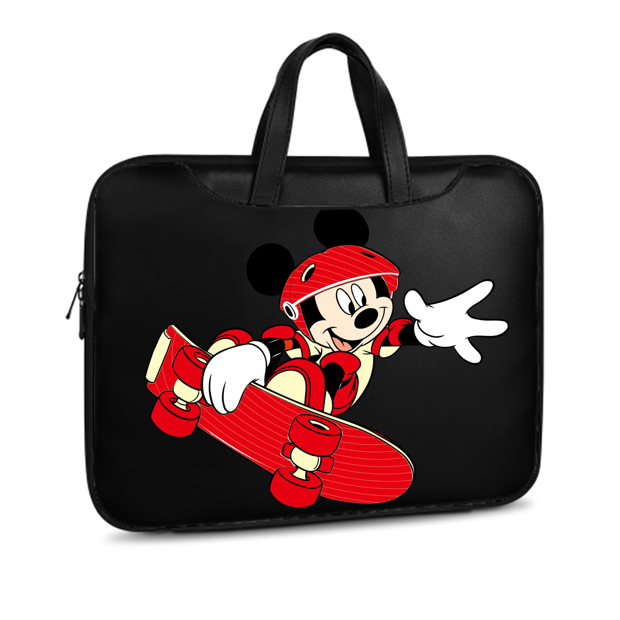 （画像用） ミッキーマウス Mickey Mouse レザーラップトップバッグ　ノートパソコンケース