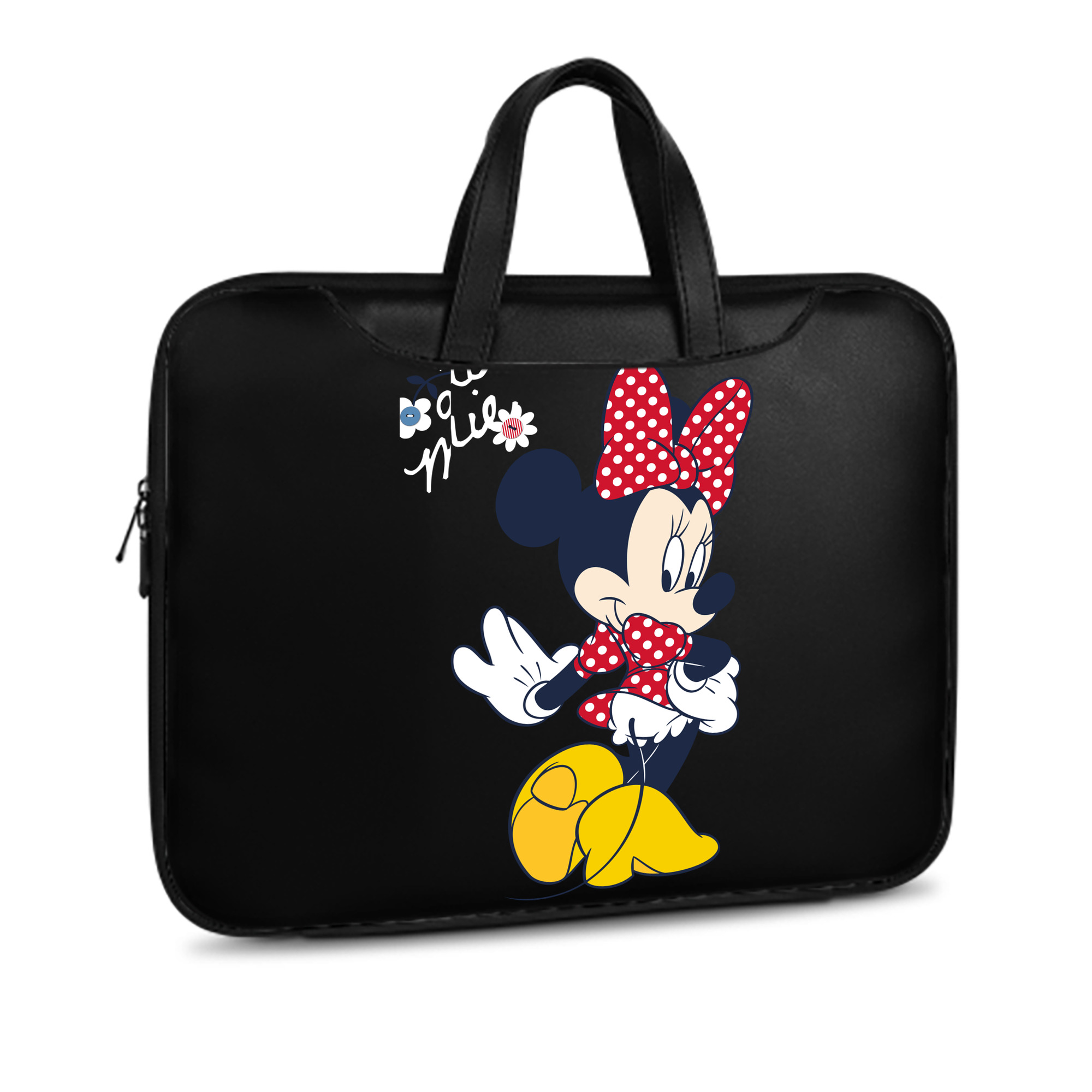 （画像用） ミッキーマウス Mickey Mouse レザーラップトップバッグ　ノートパソコンケース