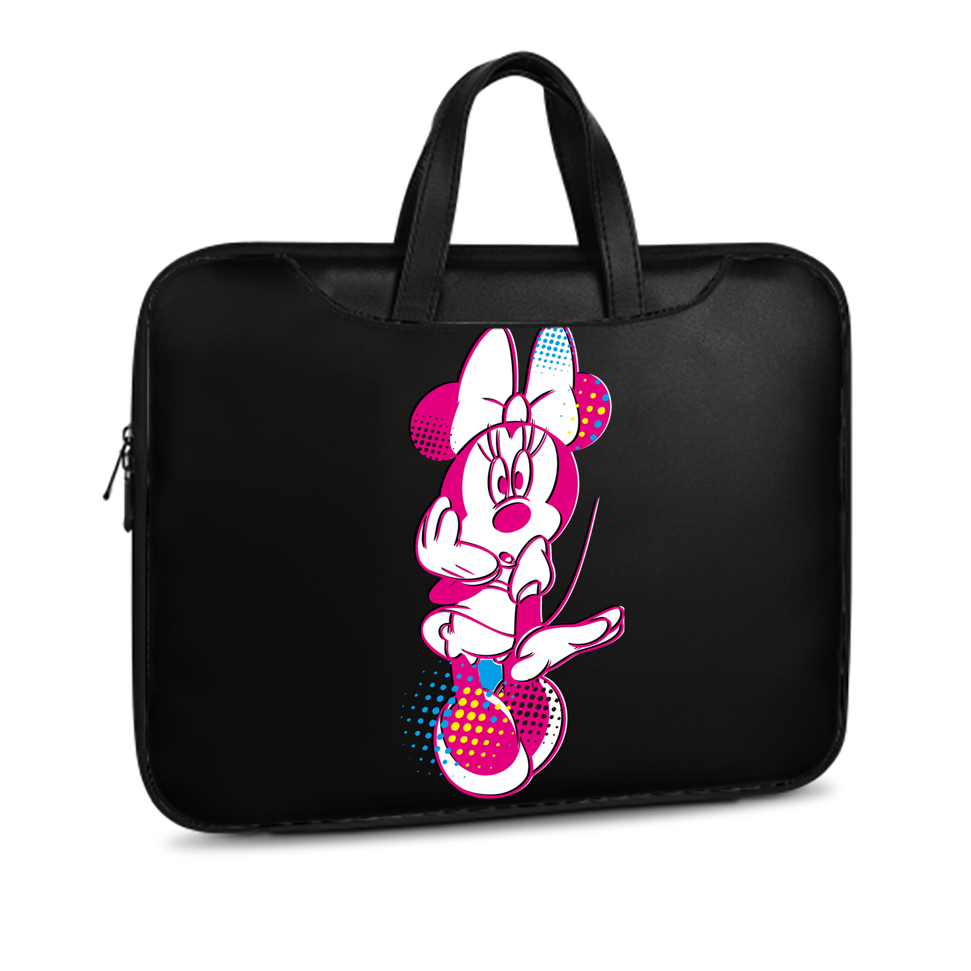 （画像用） ミッキーマウス Mickey Mouse レザーラップトップバッグ　ノートパソコンケース