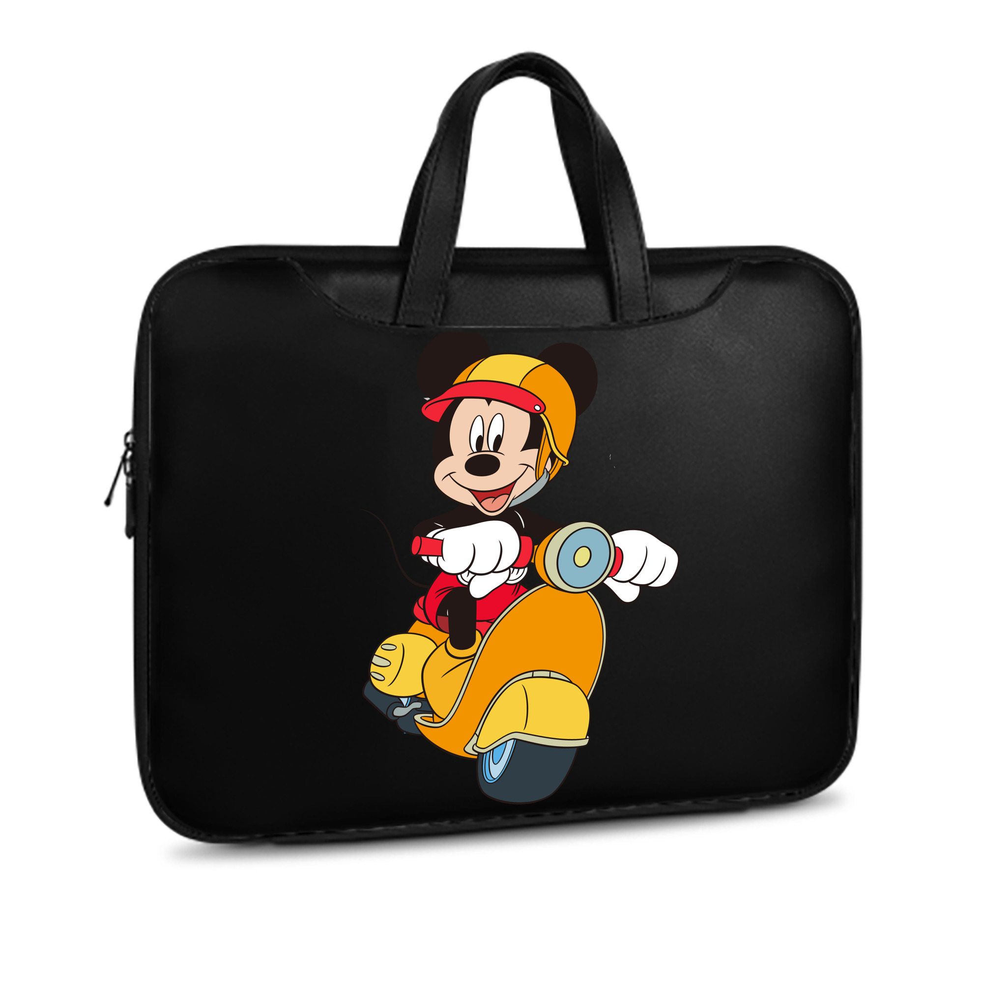 （画像用） ミッキーマウス Mickey Mouse レザーラップトップバッグ　ノートパソコンケース