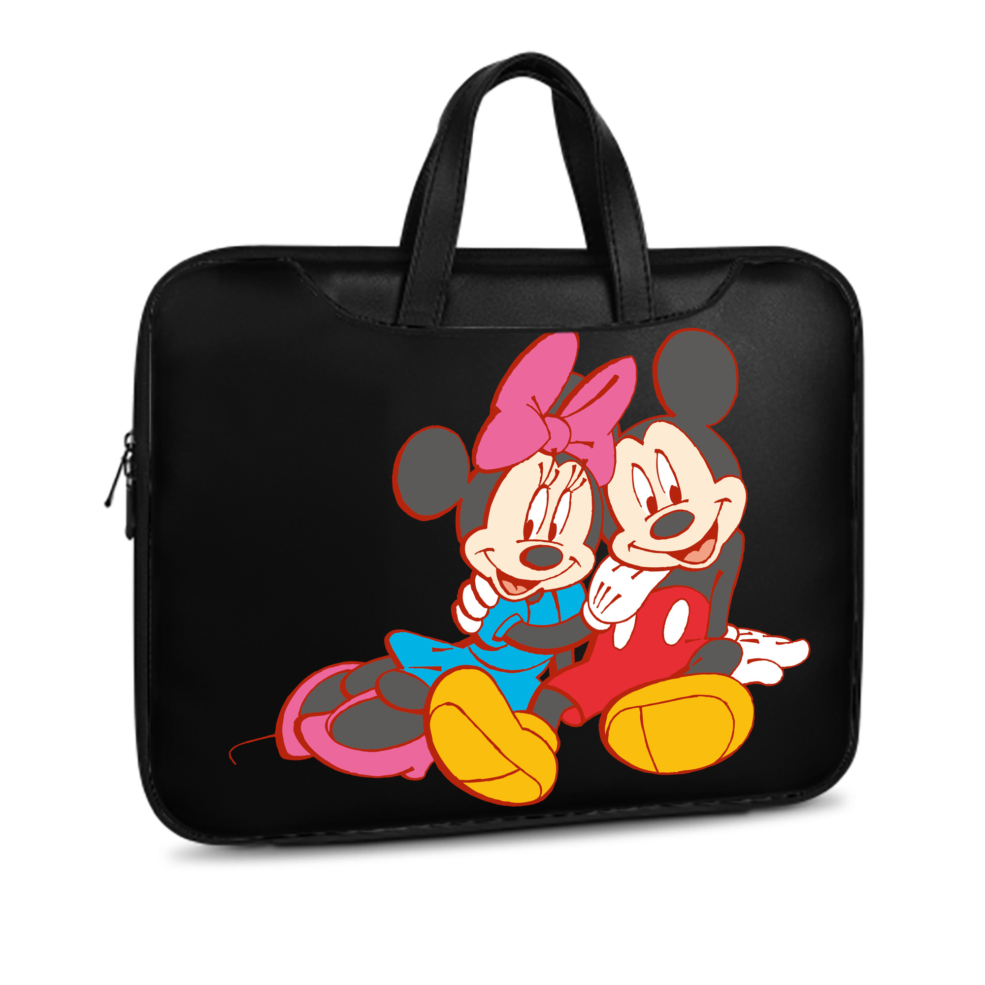 （画像用） ミッキーマウス Mickey Mouse レザーラップトップバッグ　ノートパソコンケース