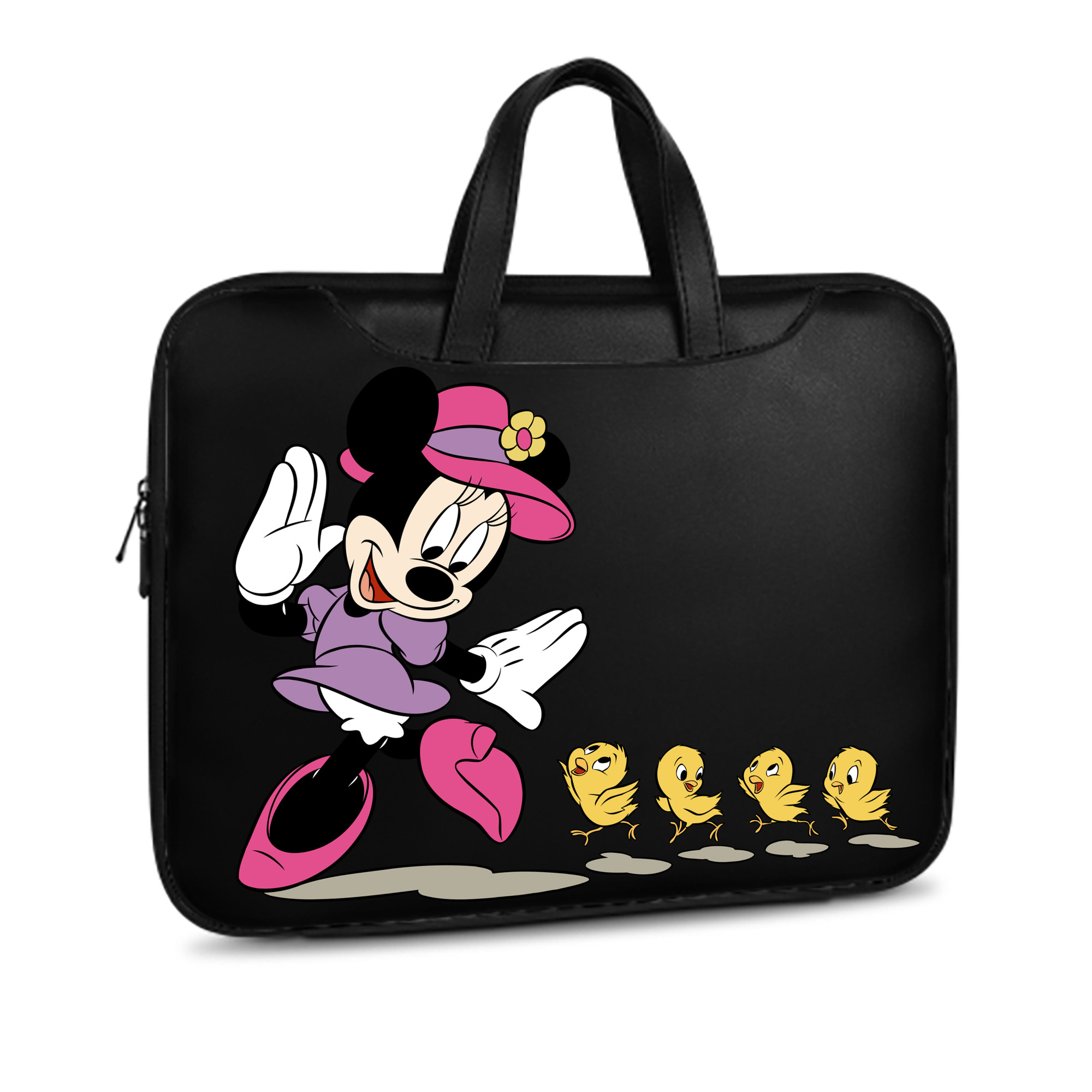 （画像用） ミッキーマウス Mickey Mouse レザーラップトップバッグ　ノートパソコンケース