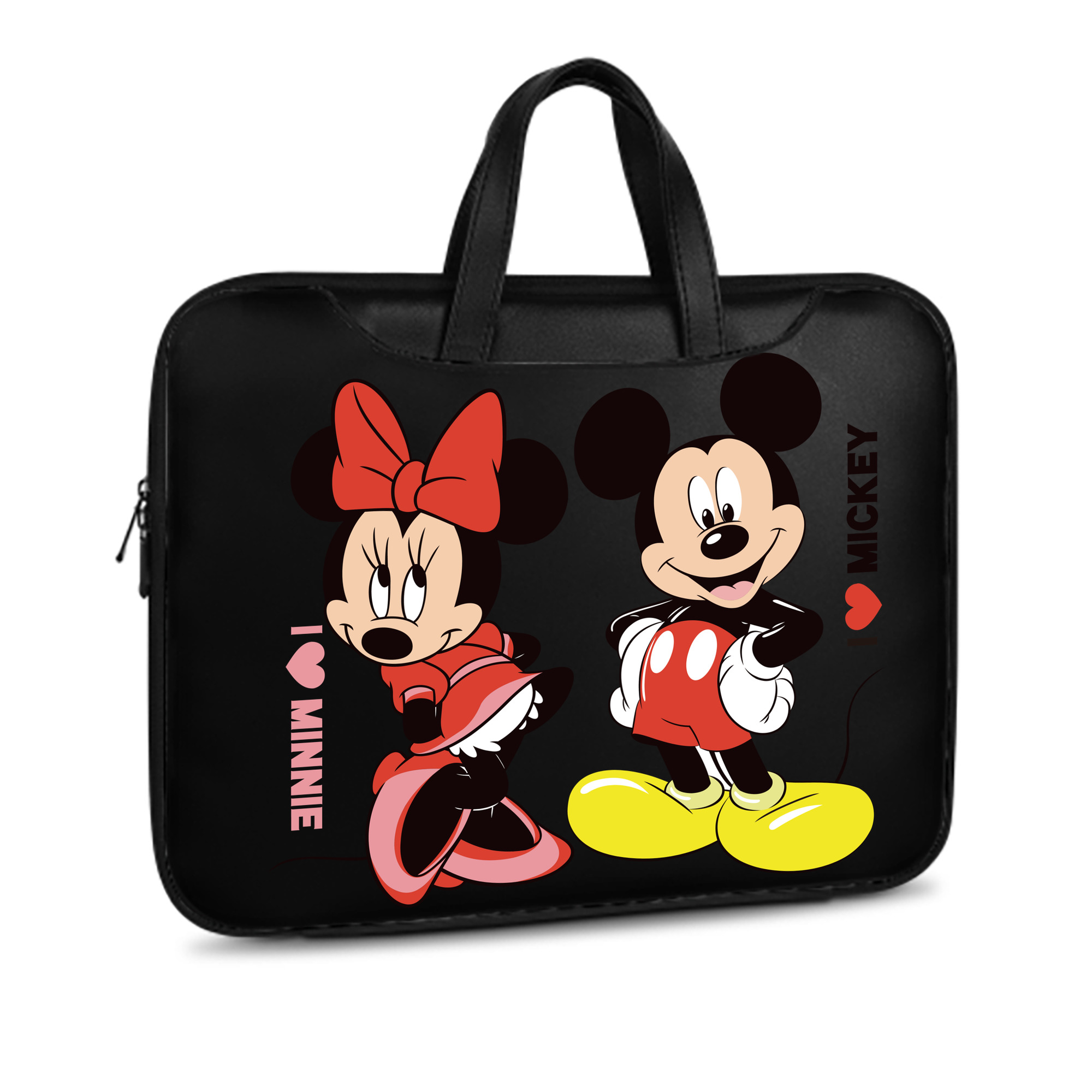 （画像用） ミッキーマウス Mickey Mouse レザーラップトップバッグ　ノートパソコンケース