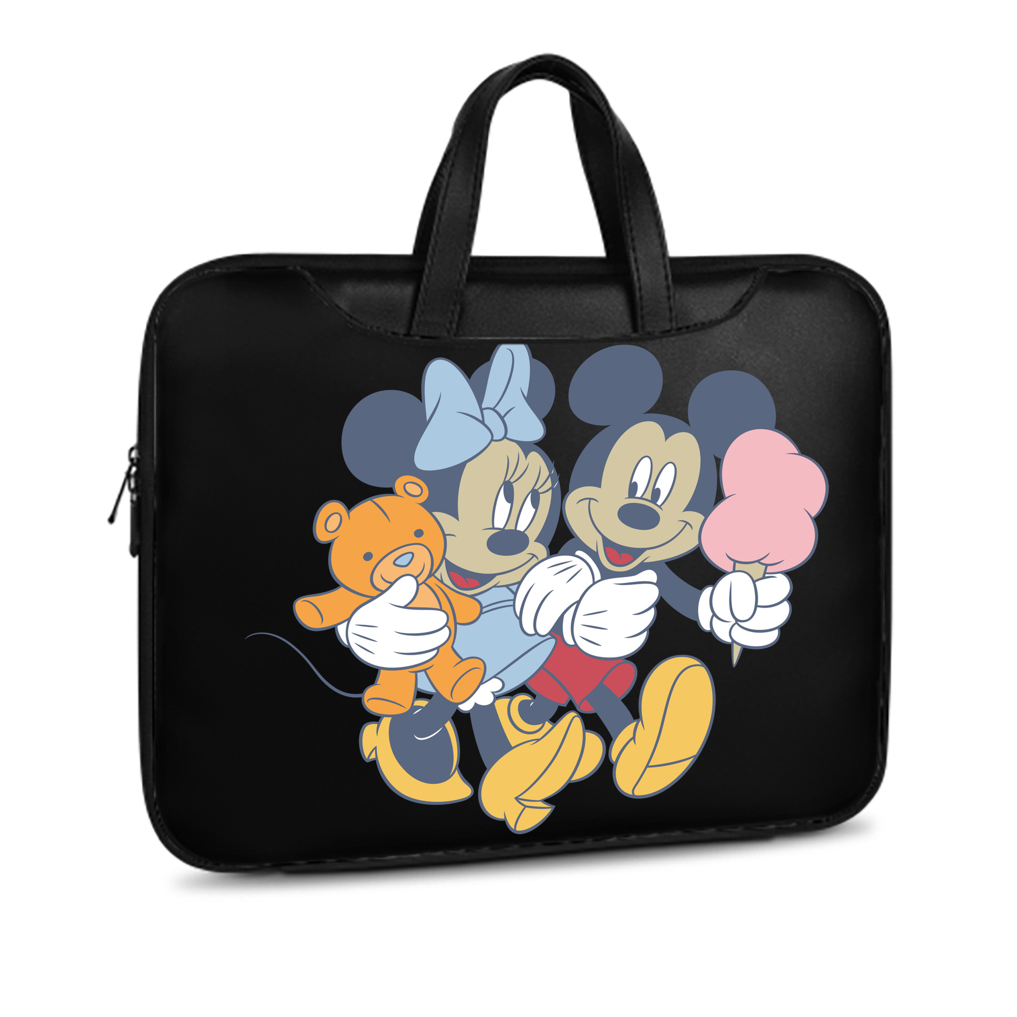 （画像用） ミッキーマウス Mickey Mouse レザーラップトップバッグ　ノートパソコンケース
