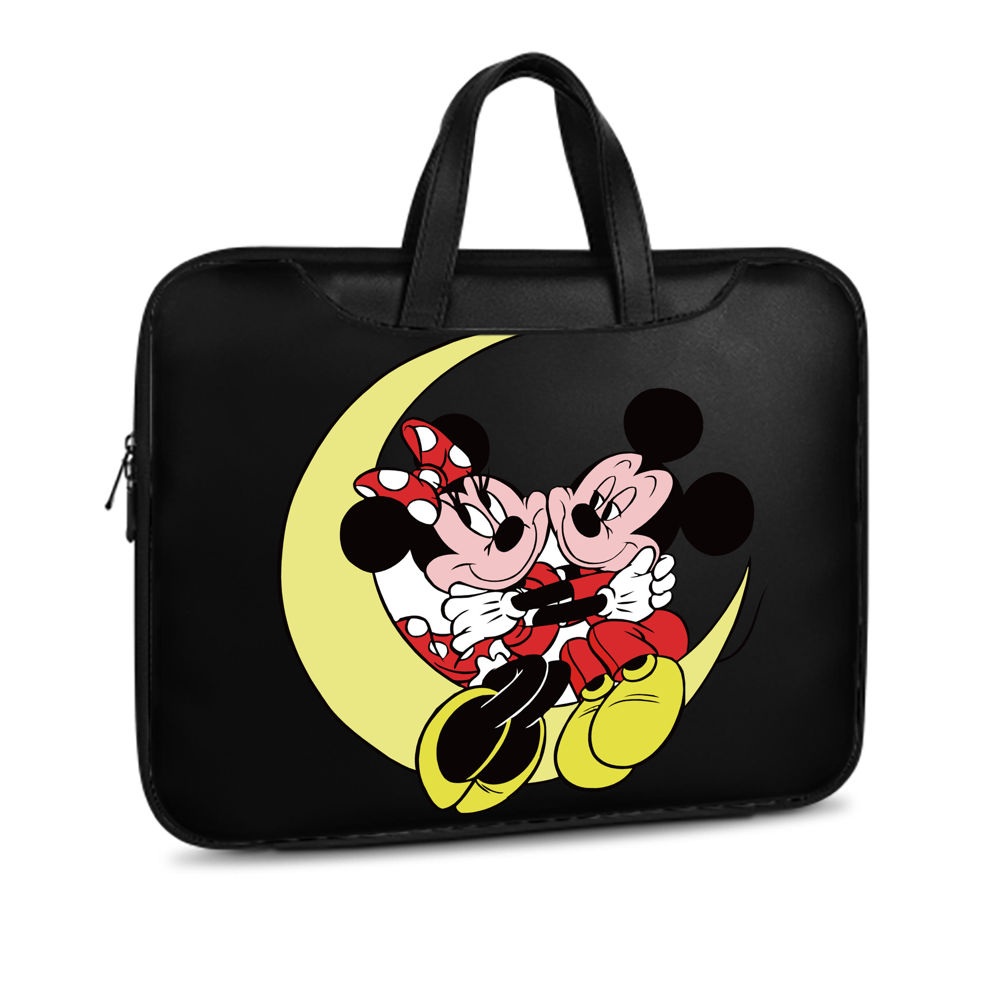 （画像用） ミッキーマウス Mickey Mouse レザーラップトップバッグ　ノートパソコンケース